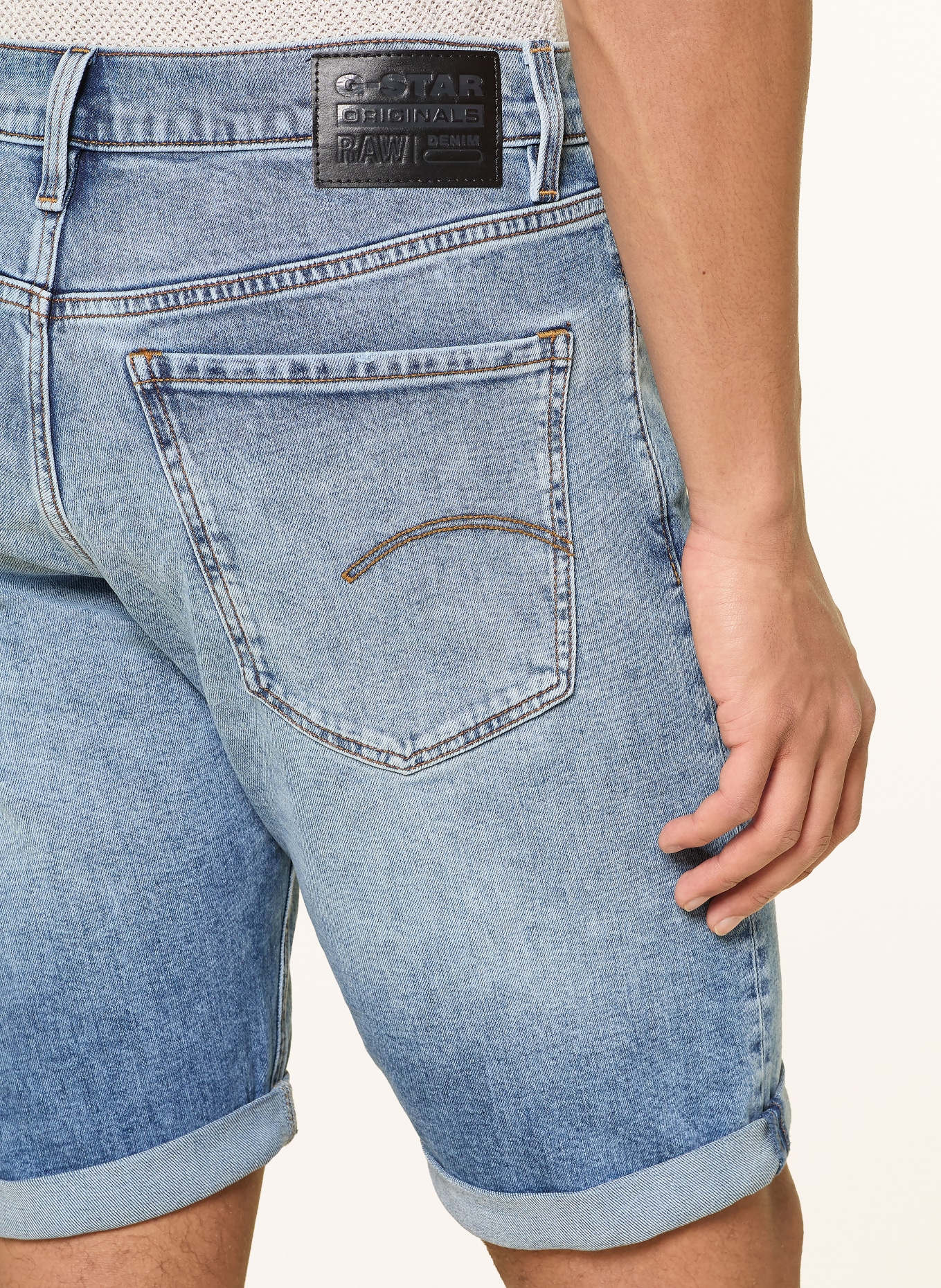 G-Star Jeansshorts MOSA SHORT: C606 faded cascade