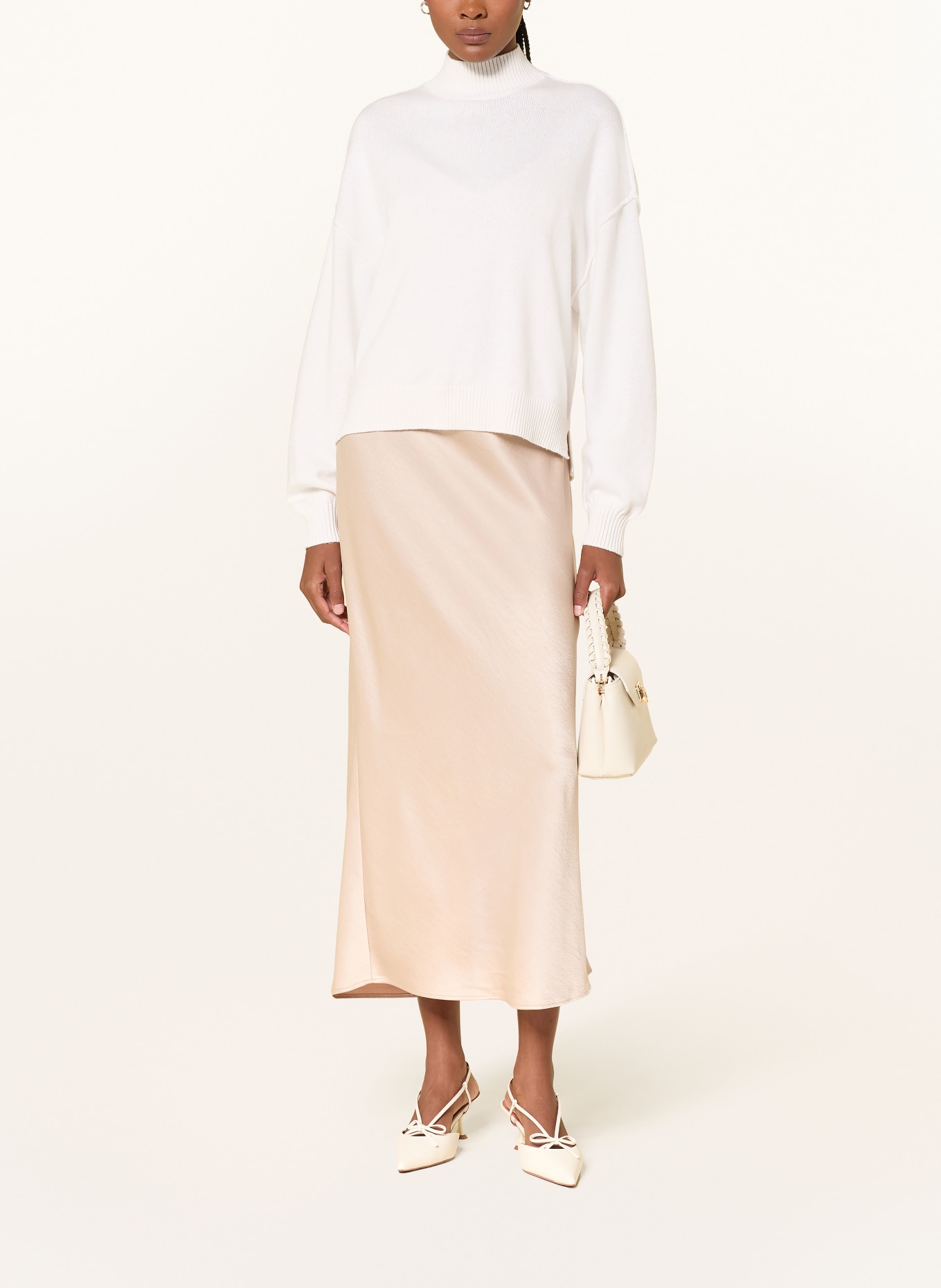 TED BAKER Set HARISA: Kleid und Pullover: HELLBRAUN / WEISS