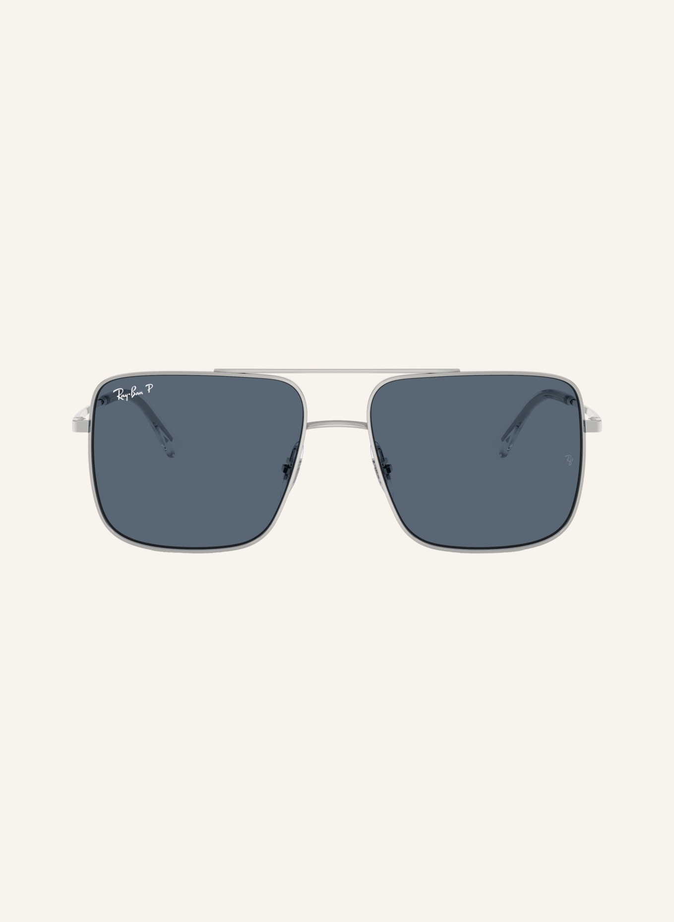 Ray-Ban Sunglasses RB3758: SILVER/BLUE POLARIZED