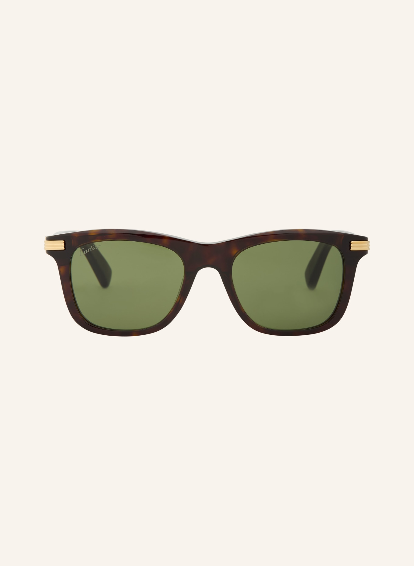Cartier Sunglasses 6L001656: HAVANA/ GREEN