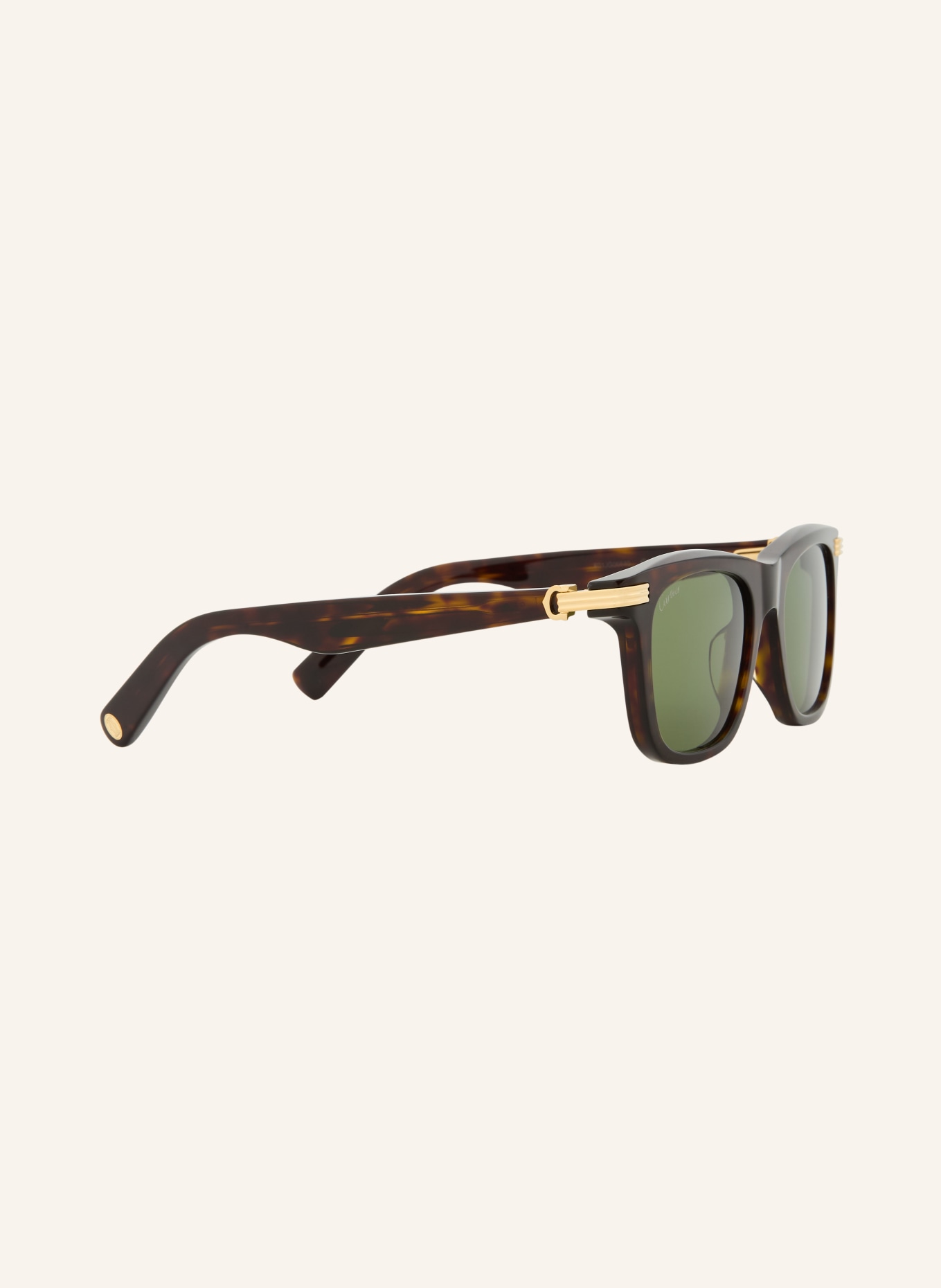 Cartier Sunglasses 6L001656: HAVANA/ GREEN