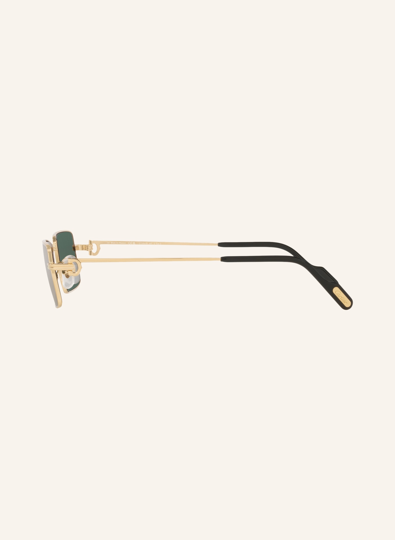 Cartier Sunglasses 6L001764: GOLD/GREEN