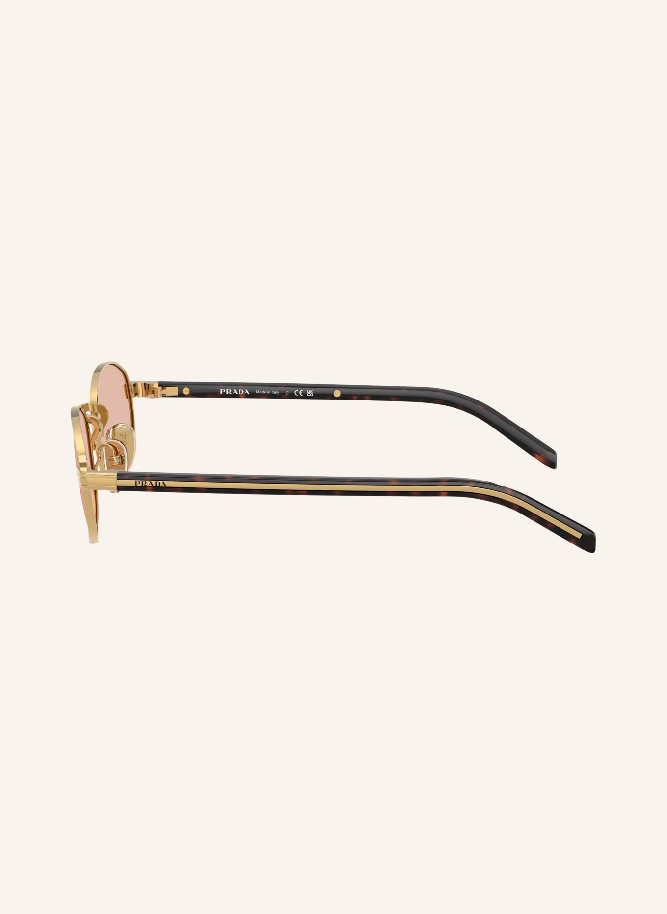PRADA Sunglasses PR B53S: GOLD/PINK