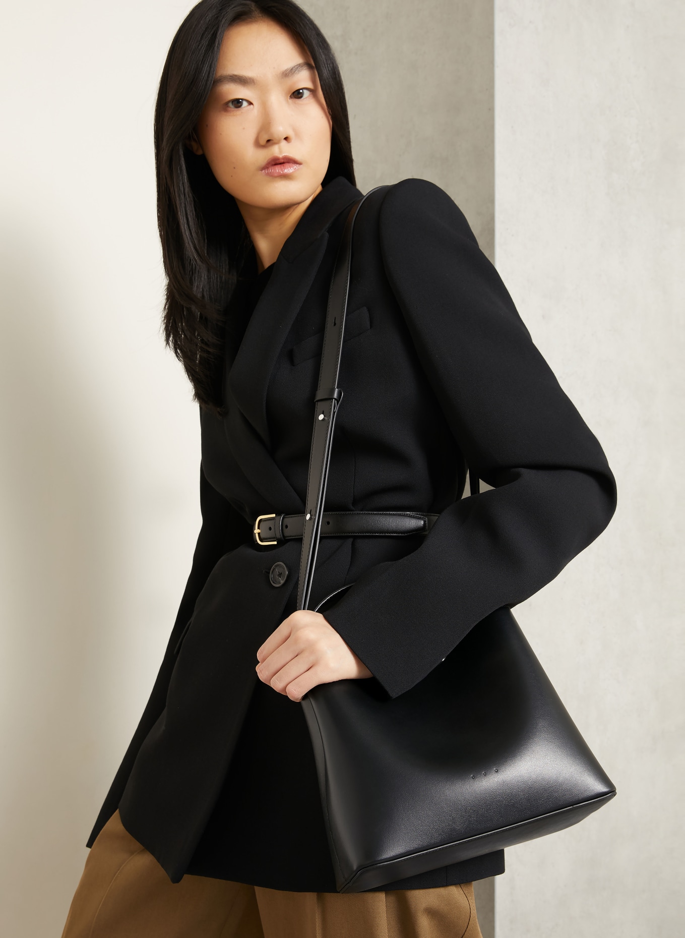 AESTHER EKME Crossbody bag ORIGINAL MINI SAC: BLACK