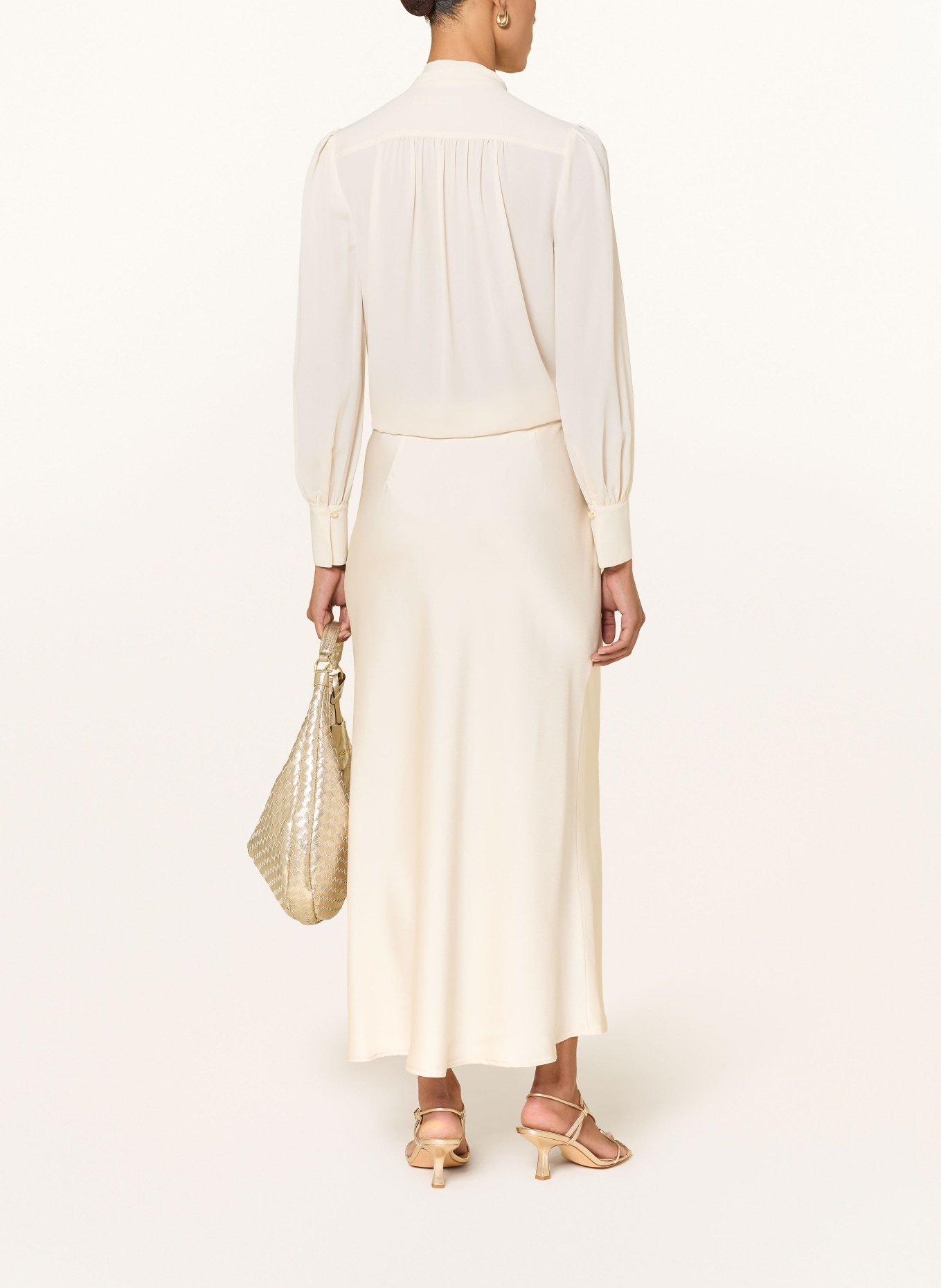 V by Vera Mont jupe en satin: ÉCRU
