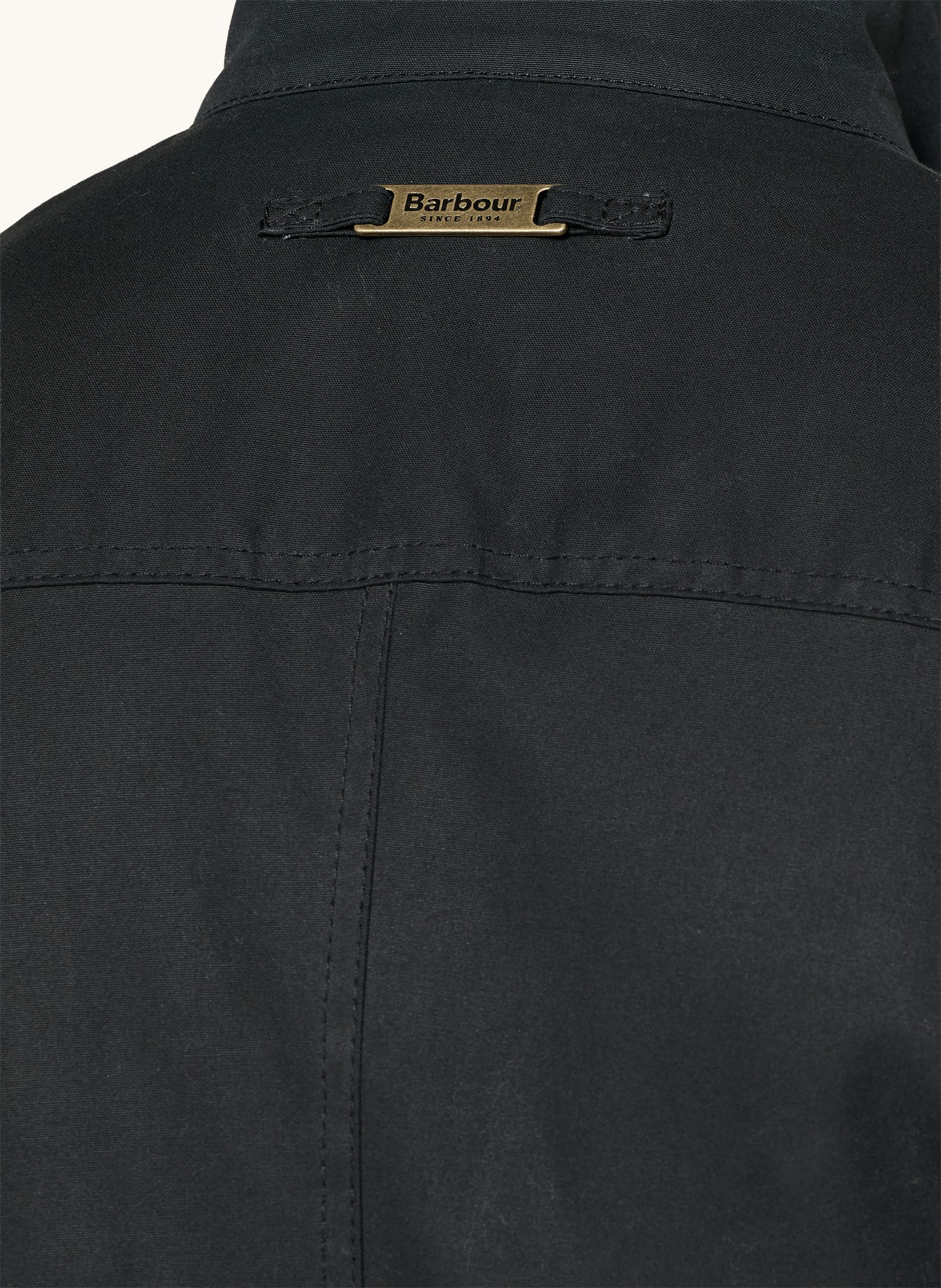 Barbour Fieldjacket OGSTON WAX: DUNKELBLAU / DUNKELBRAUN