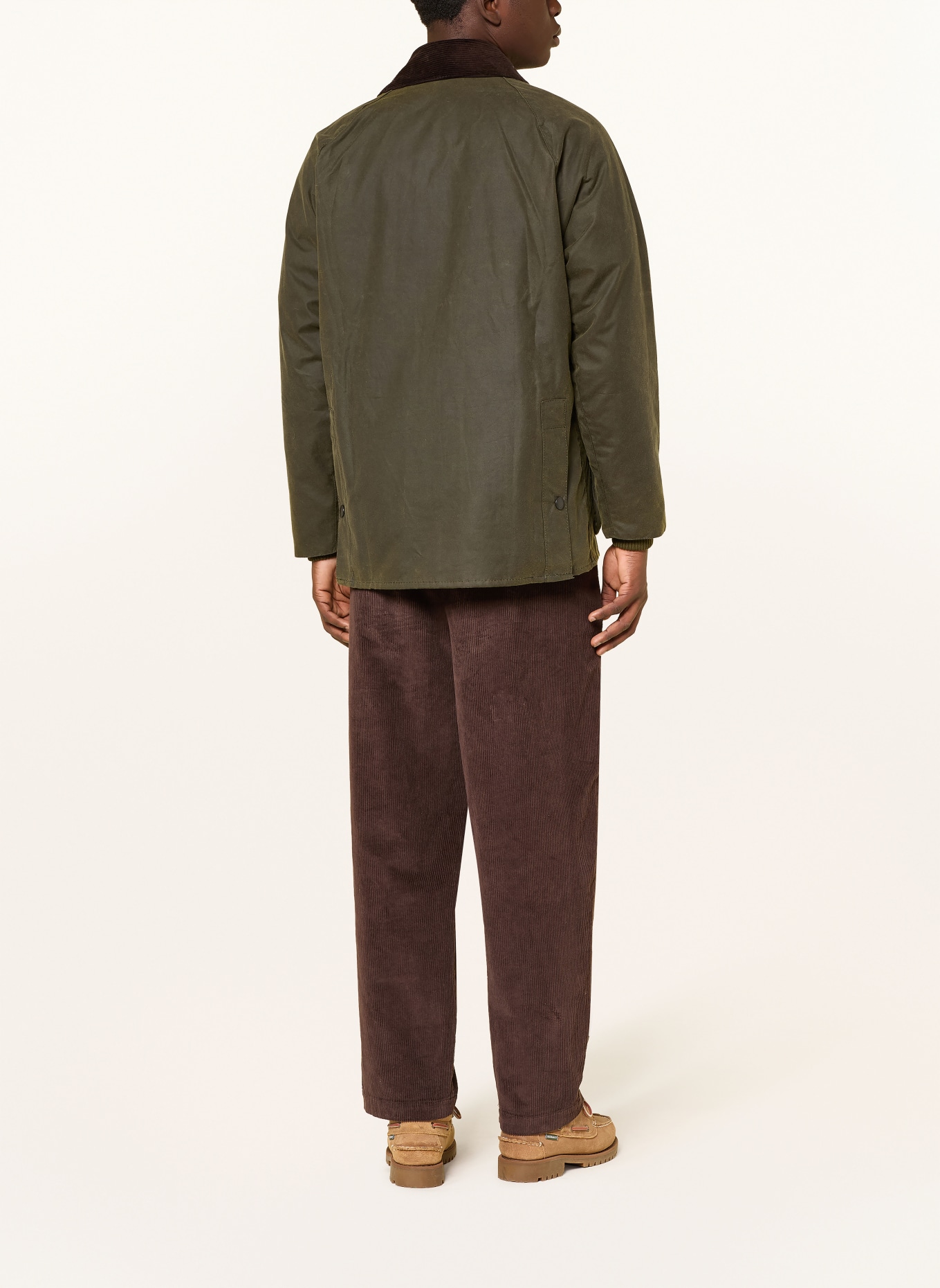 Barbour Fieldjacket BEDALE WAX: KHAKI / DUNKELBRAUN