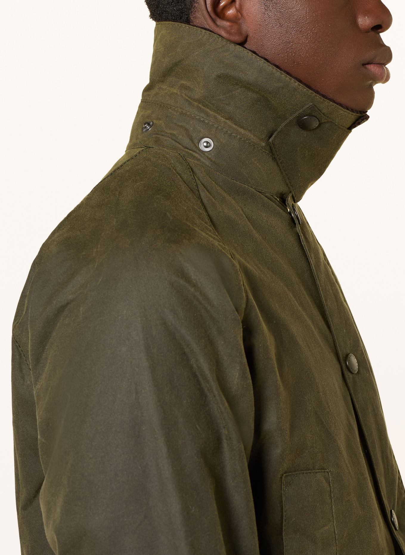 Barbour Fieldjacket BEDALE WAX: KHAKI / DUNKELBRAUN