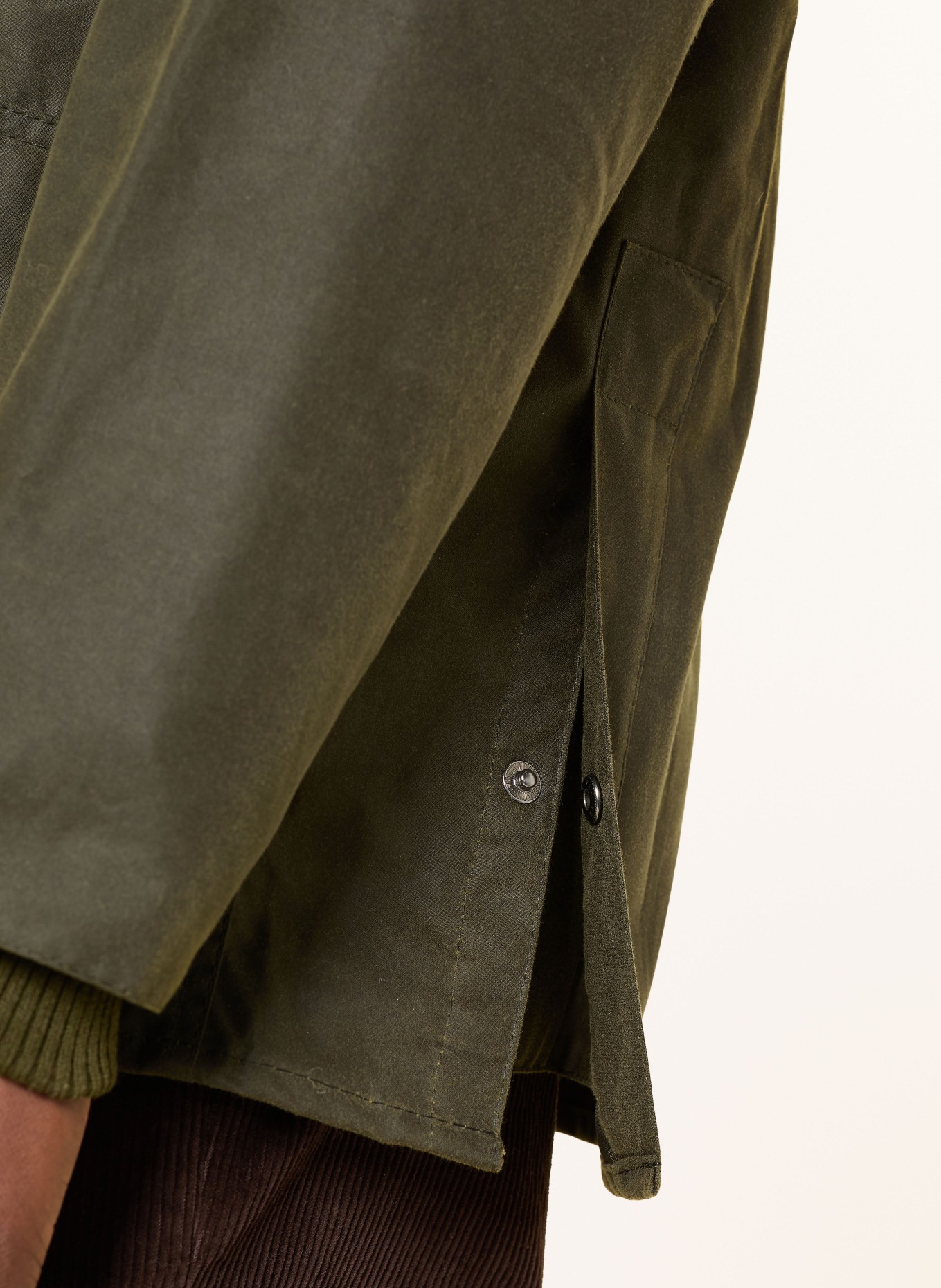 Barbour Fieldjacket BEDALE WAX: KHAKI / DUNKELBRAUN