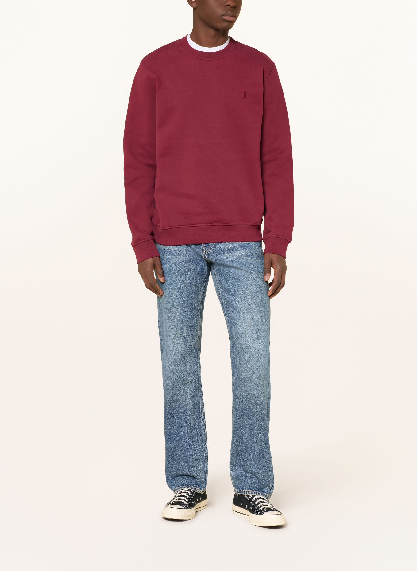 ARMEDANGELS Sweatshirt BAARO: DARK RED