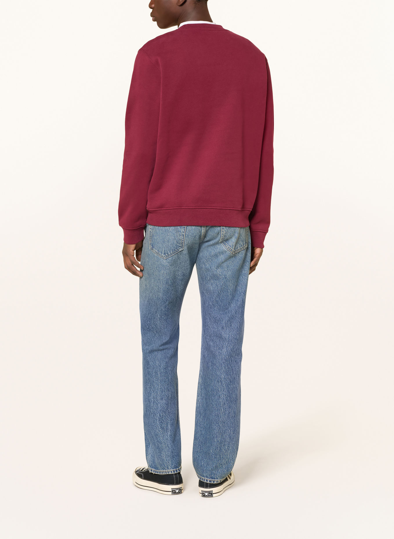 ARMEDANGELS Sweatshirt BAARO: DARK RED