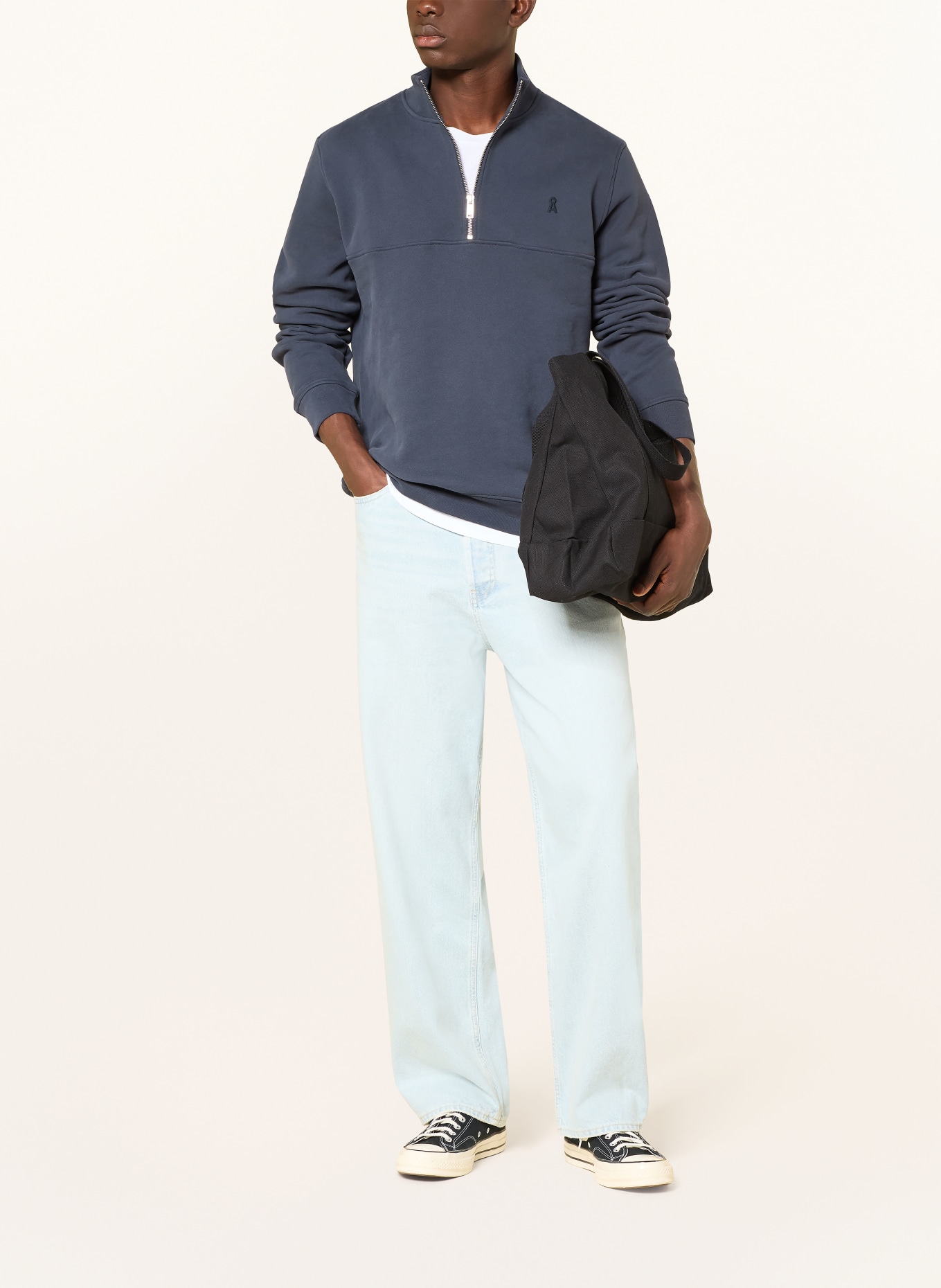 ARMEDANGELS Sweat-Troyer WAARLO: DUNKELBLAU