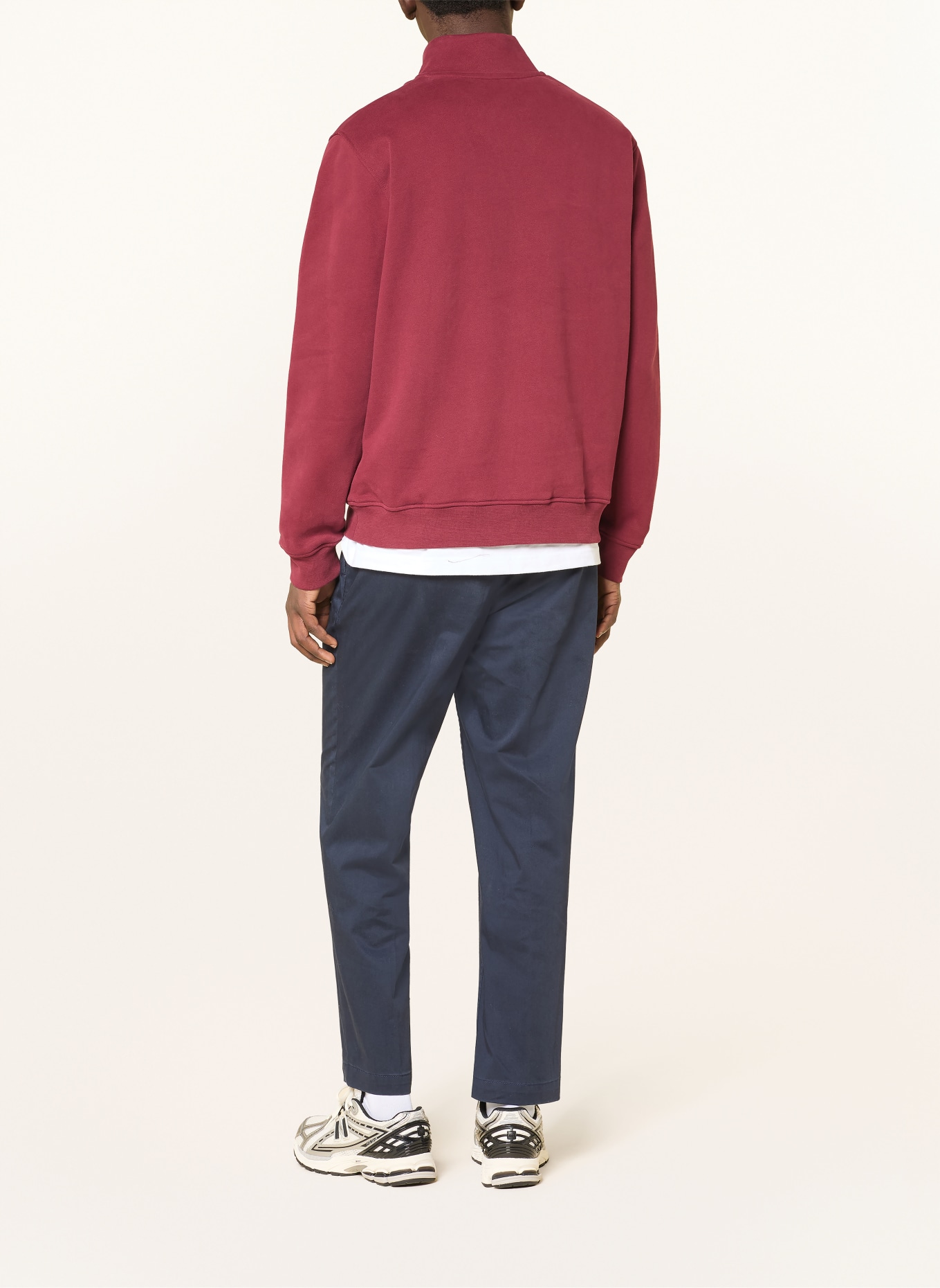 ARMEDANGELS Sweatshirt WAARLO: MØRKERØD