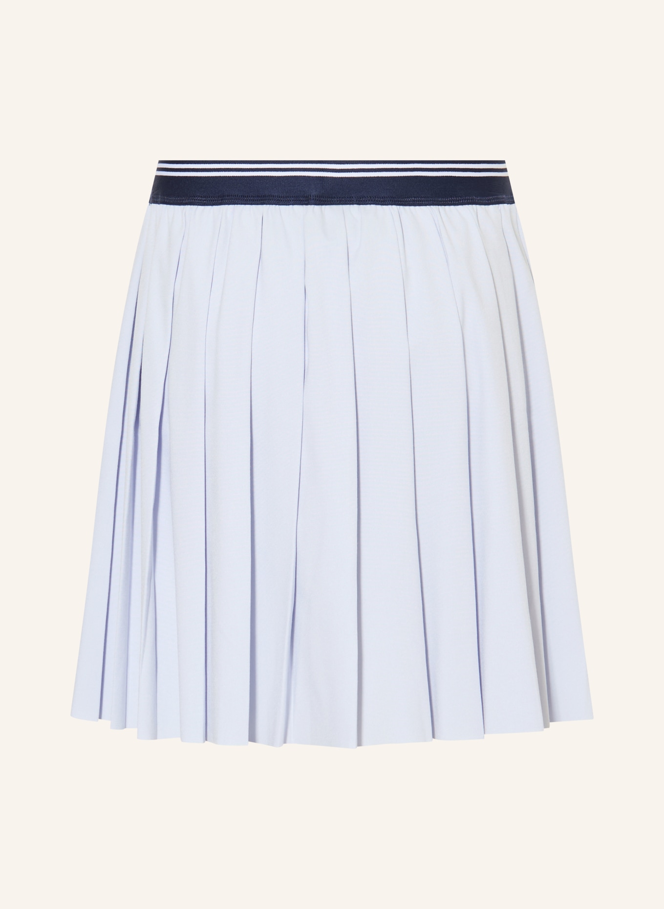 LACOSTE plooirok: LICHTBLAUW