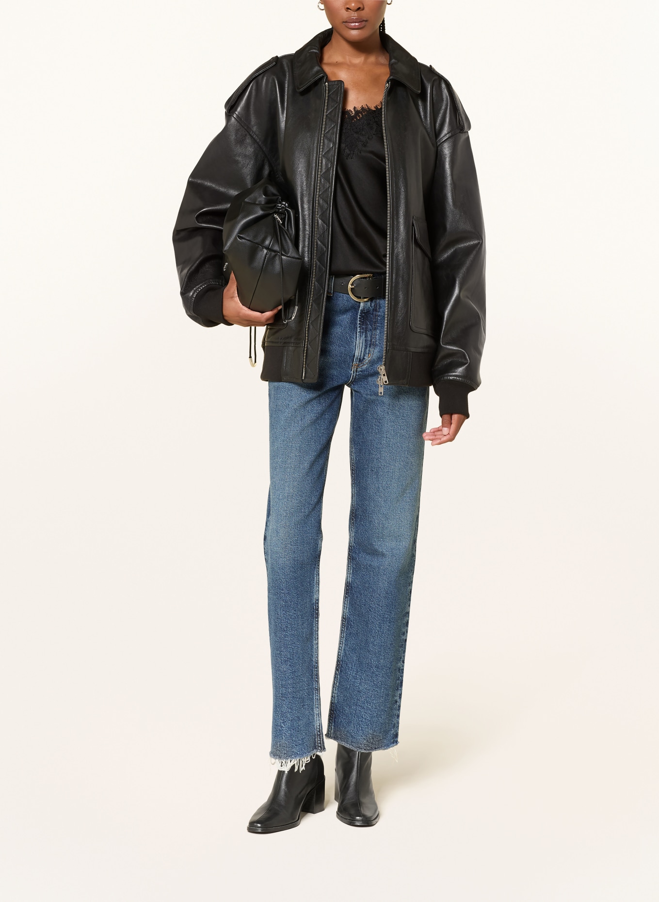 AGOLDE Straight džíny VALEN: solace  dk vint ind cut