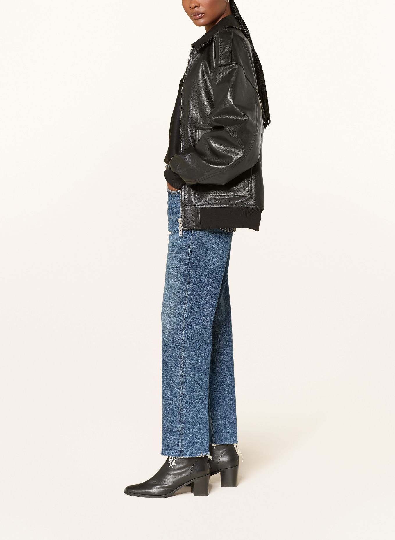 AGOLDE Straight džíny VALEN: solace  dk vint ind cut