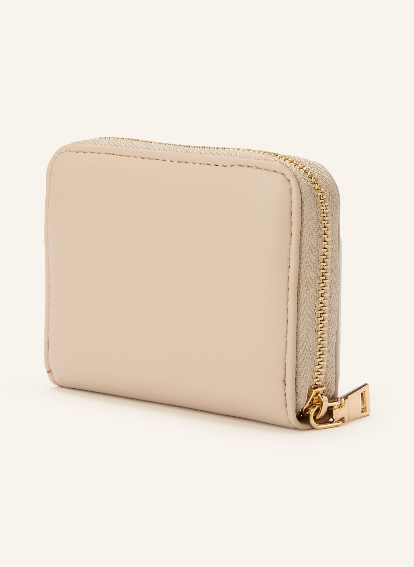 SEIDENFELT Geldbörse YLVA: BEIGE / GOLD