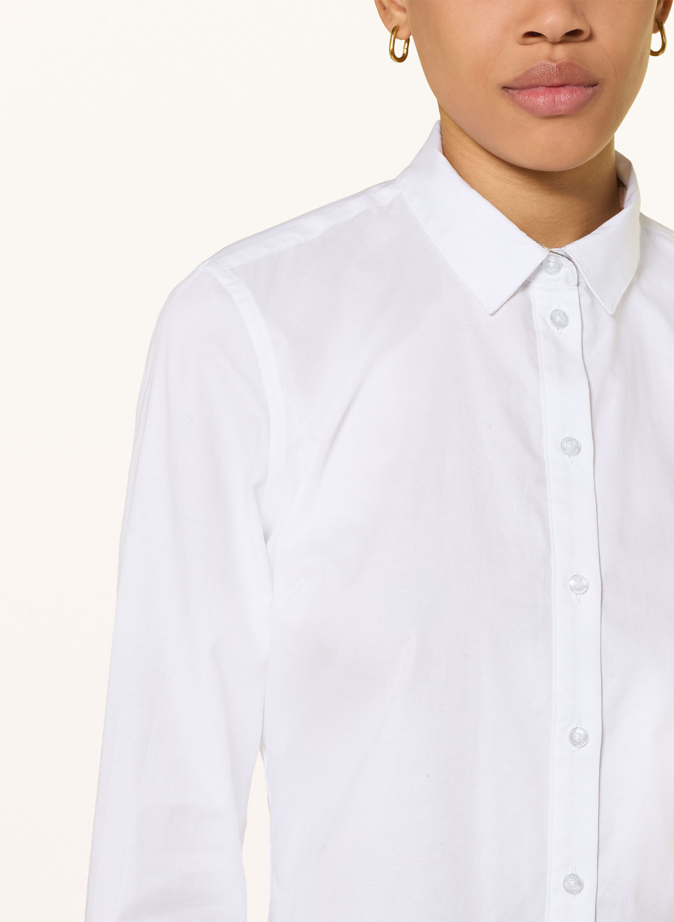 Barbour Hemdbluse DERWENT: WEISS