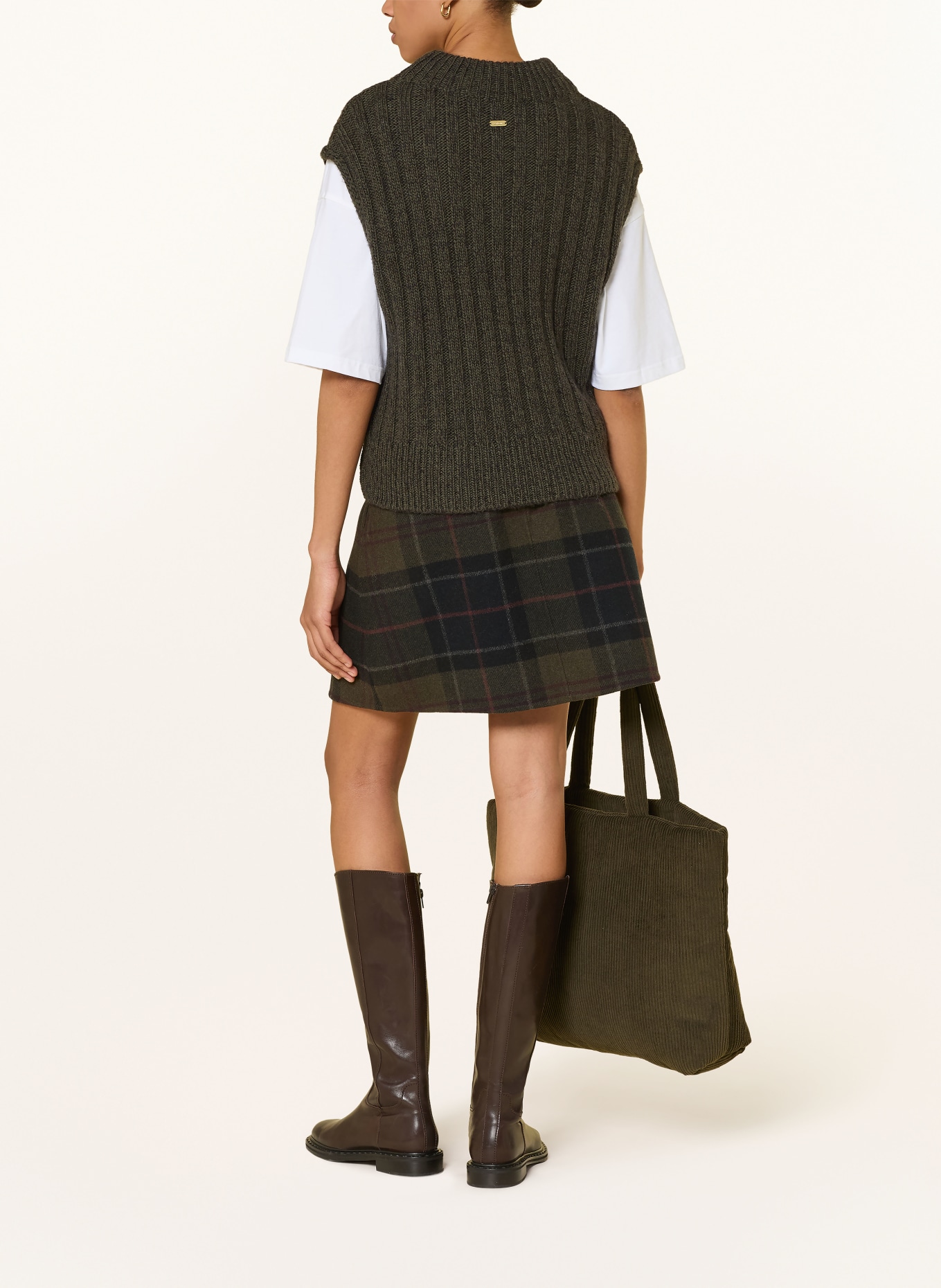 Barbour Pullunder ANASTASIA: OLIJF