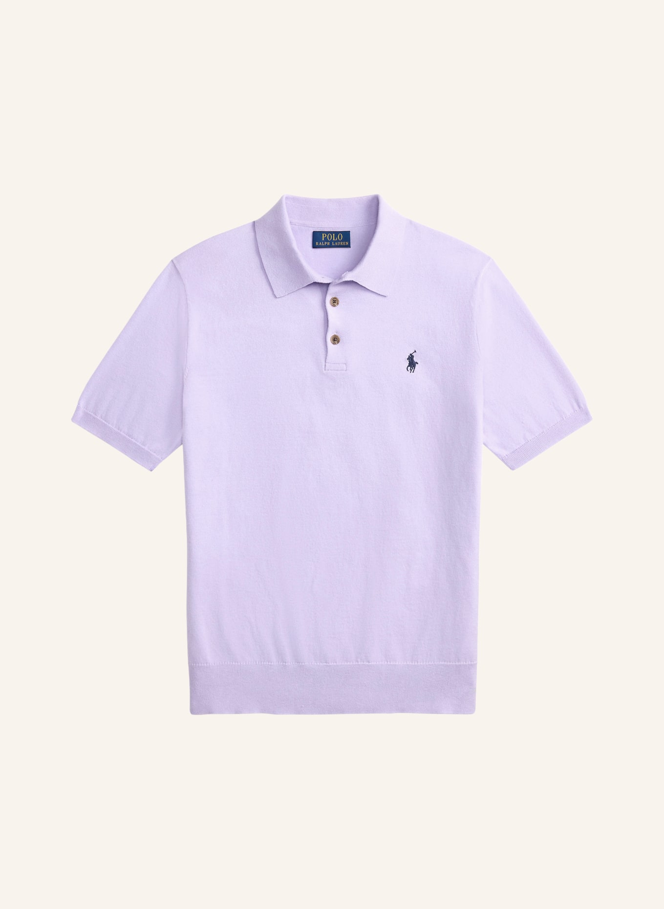 POLO RALPH LAUREN Strick-Poloshirt: HELLLILA