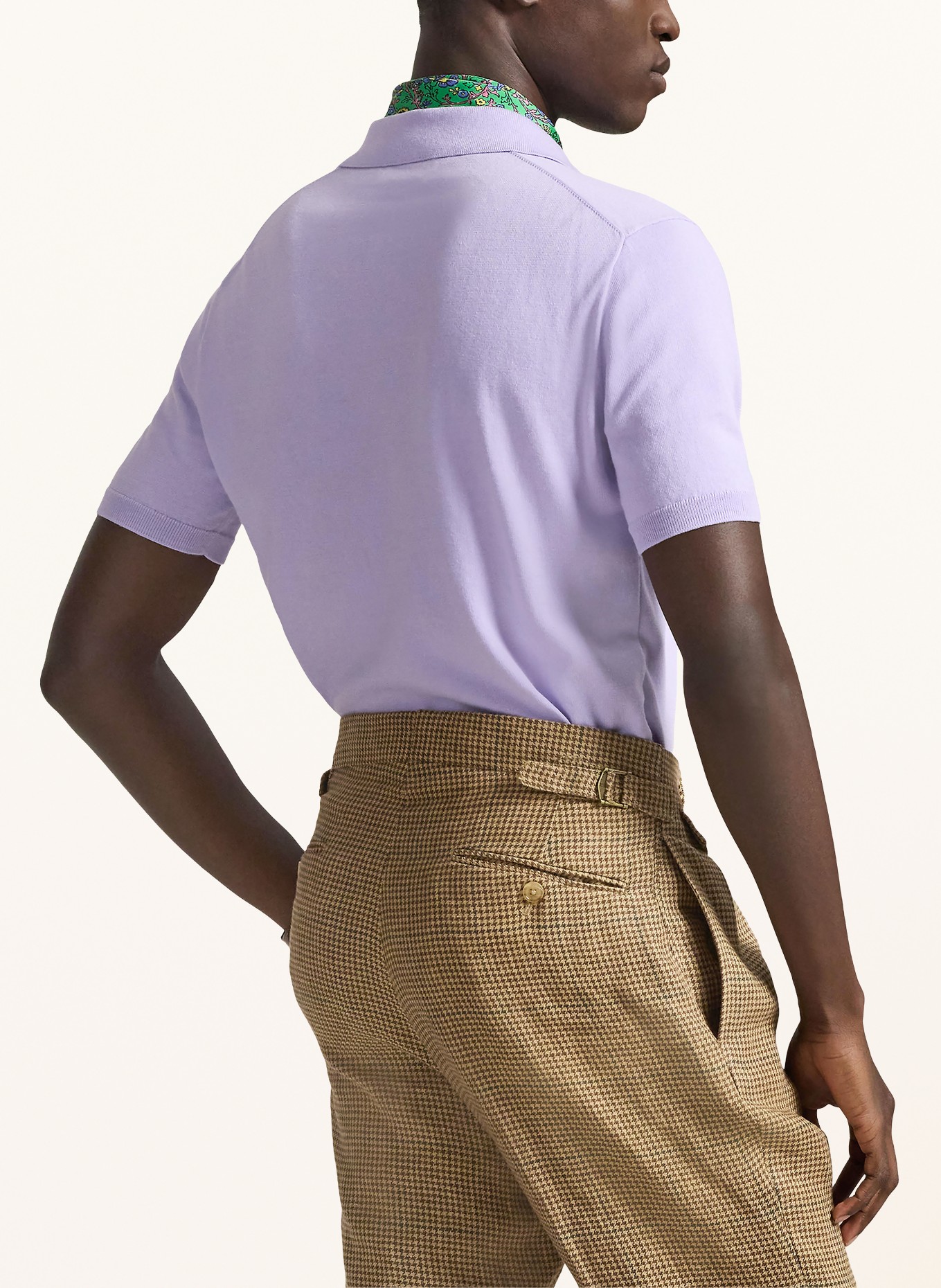 POLO RALPH LAUREN Strick-Poloshirt: HELLLILA