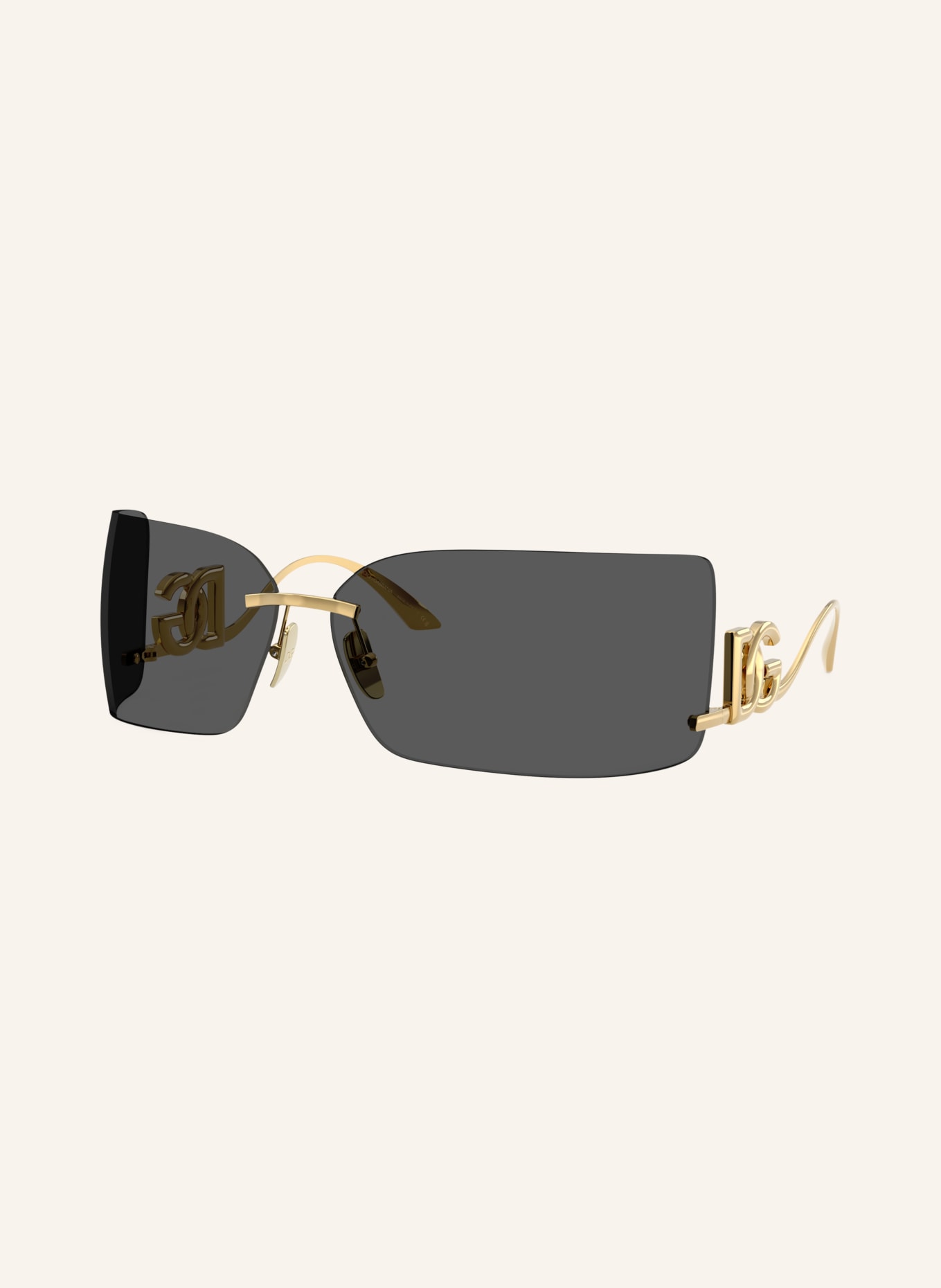 DOLCE & GABBANA Sonnenbrille DG2319: GOLD/ DUNKELGRAU