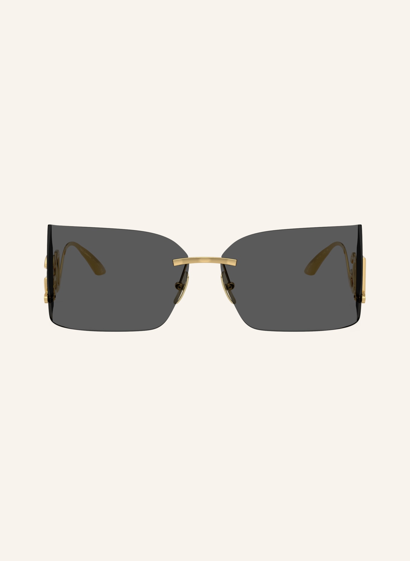 DOLCE & GABBANA Sonnenbrille DG2319: GOLD/ DUNKELGRAU
