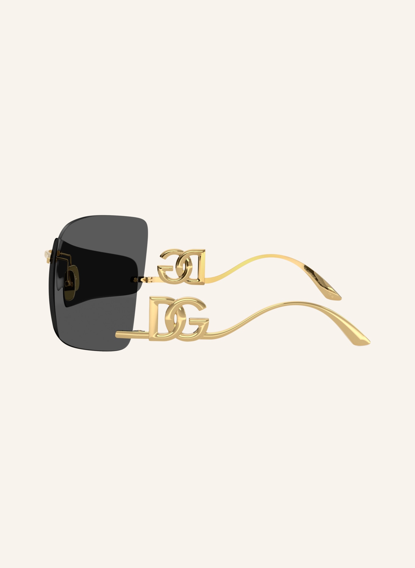 DOLCE & GABBANA Sonnenbrille DG2319: GOLD/ DUNKELGRAU