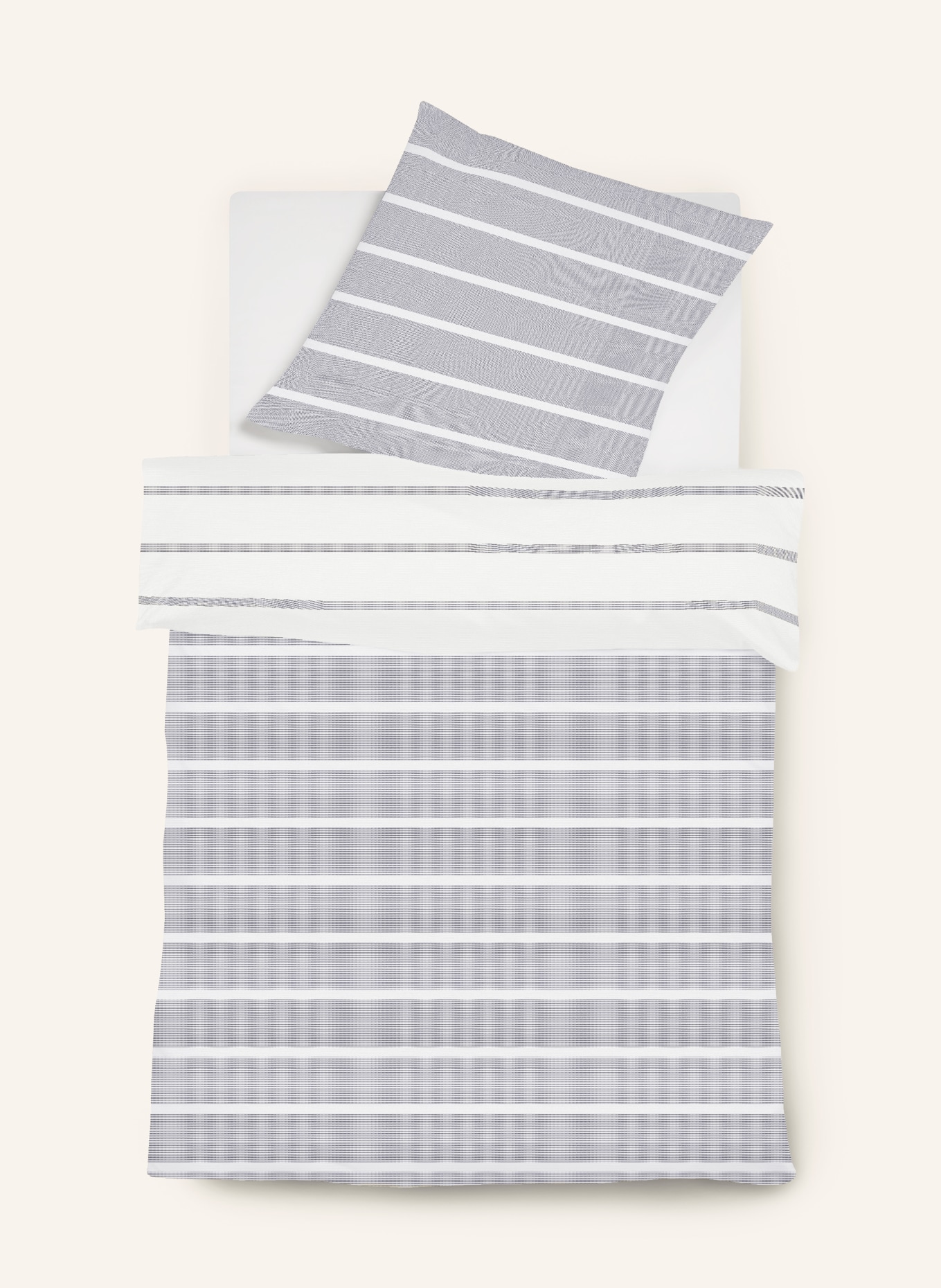 fleuresse Bettwäsche FARO: GRAU / WEISS