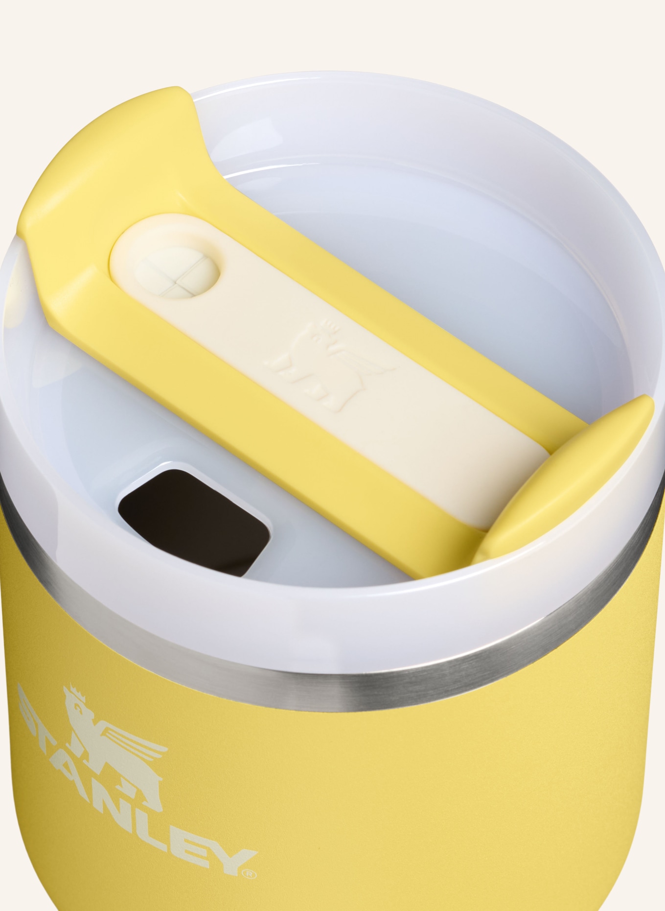 STANLEY Thermobecher THE QUENCHER H2.0 FLOWSTATE™: BLAUGRAU / GELB / WEISS