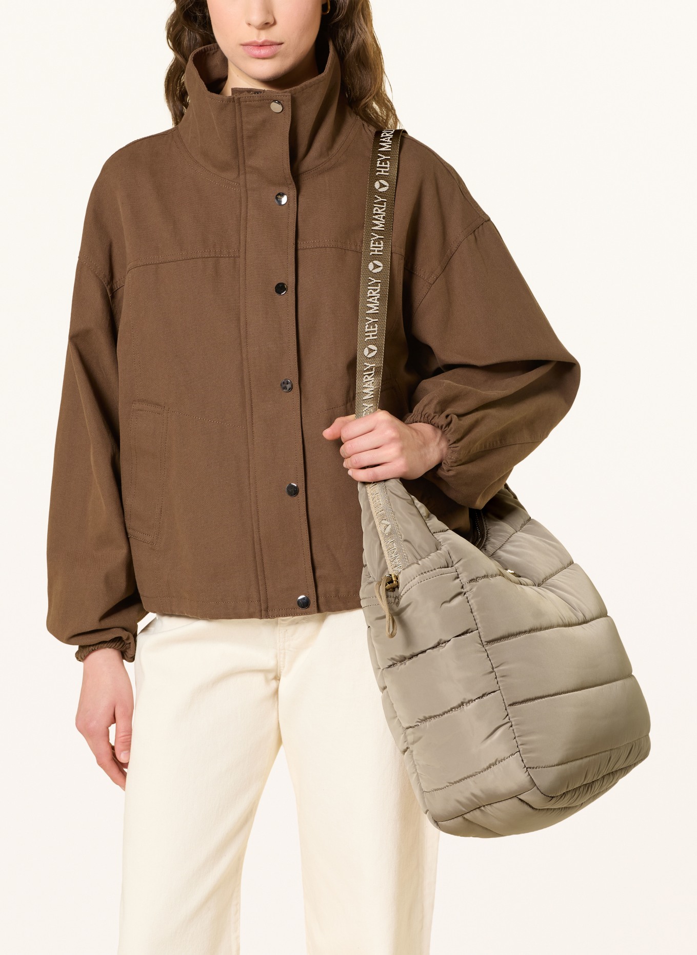 HEY MARLY Hobo-Bag ALLTIME BUDDY: HELLBRAUN