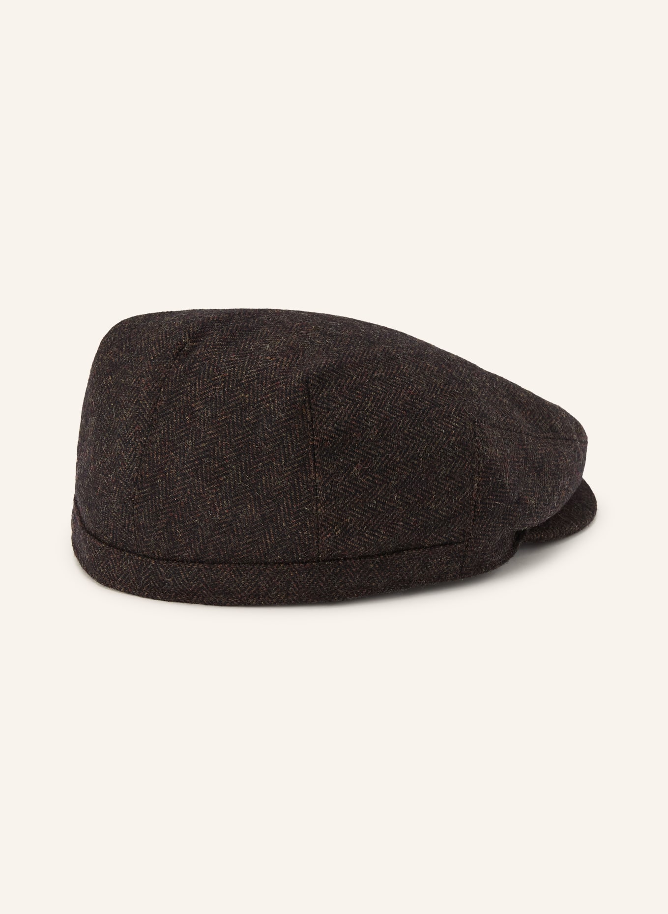 Barbour Schiebermütze BARLOW mit Wolle: DUNKELBRAUN
