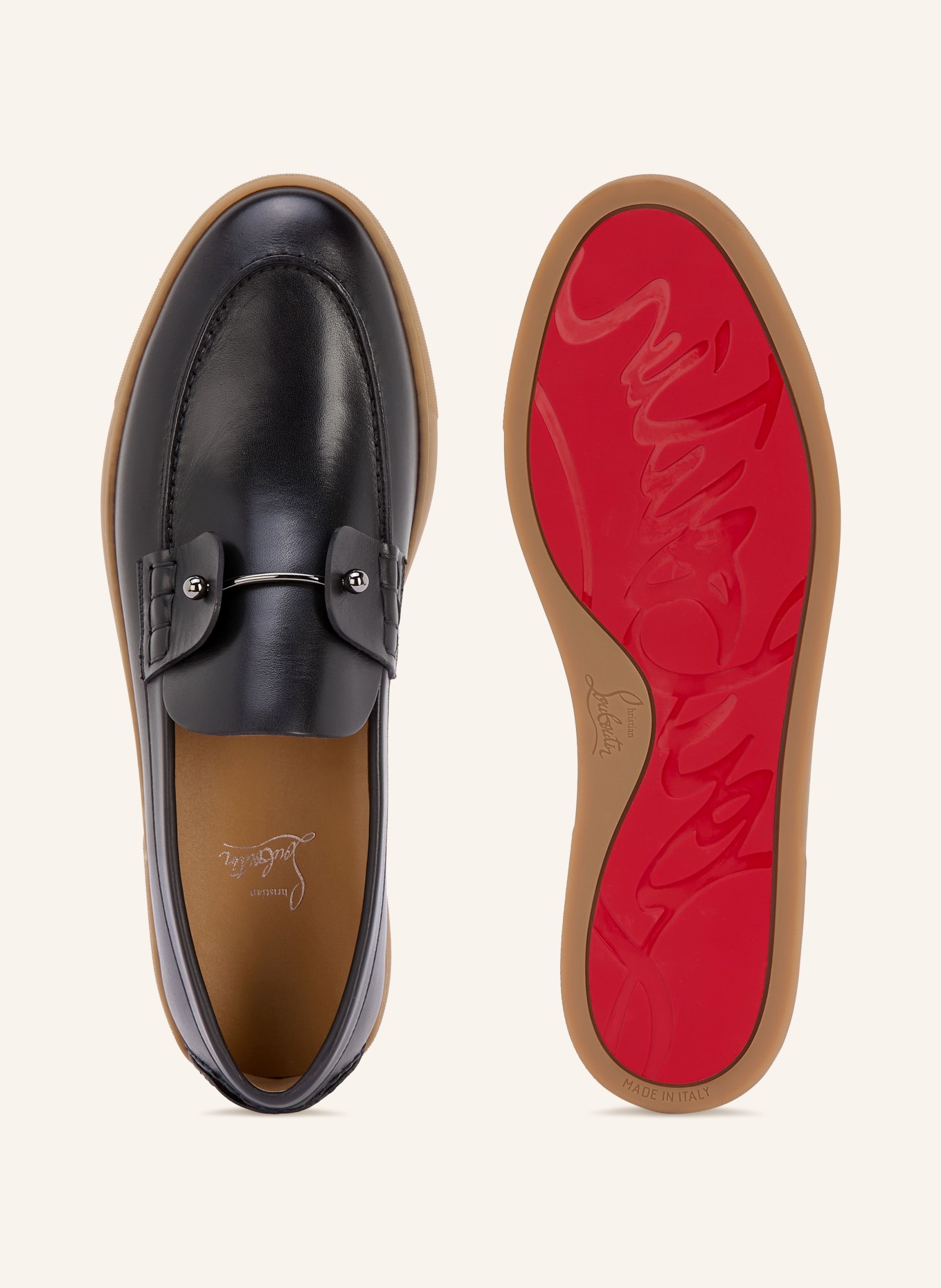 Christian Louboutin Mocassins CHAMBELIBOAT: NOIR