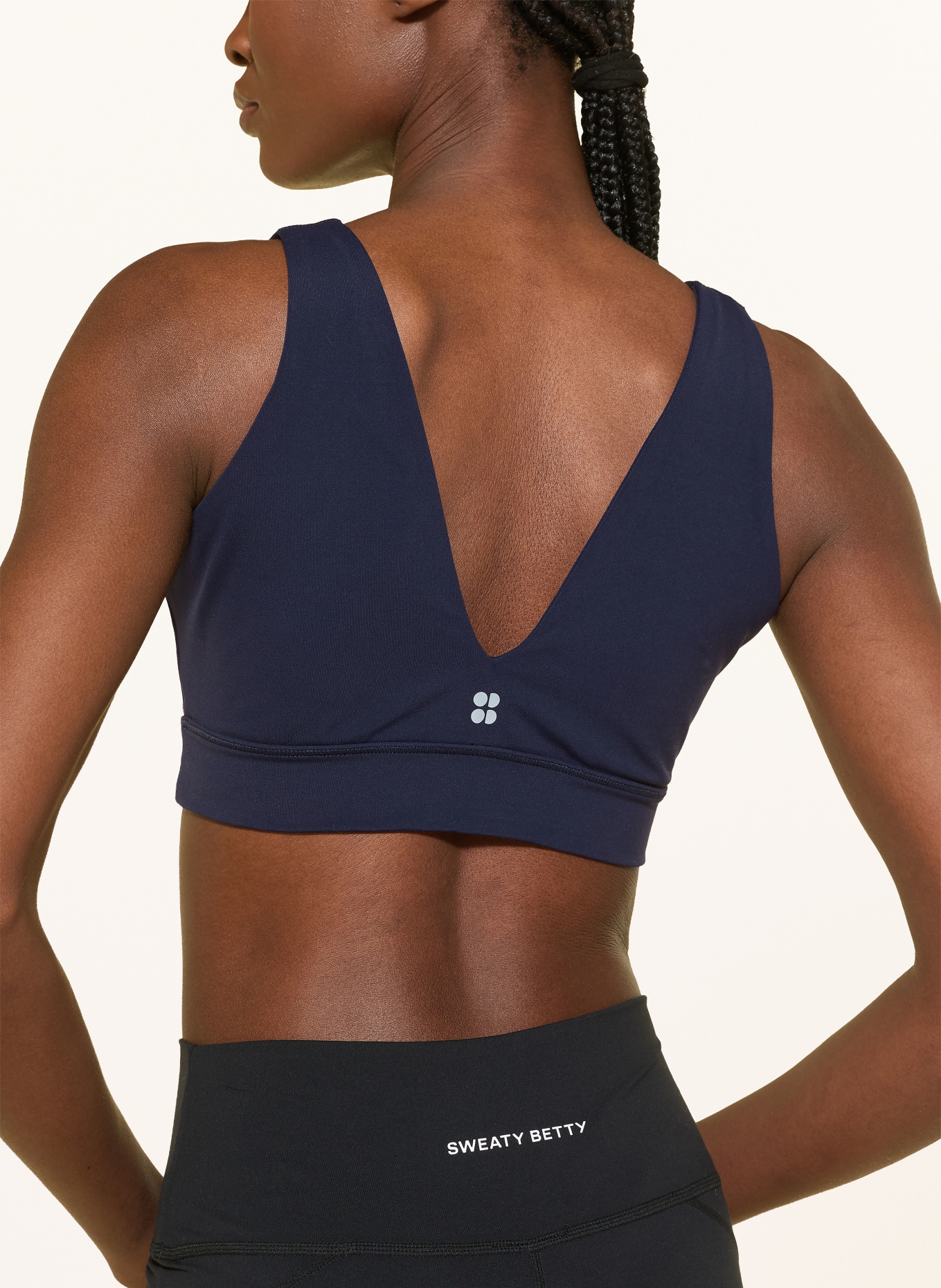 Sweaty Betty Sport-BH ULTIMATE STUDIO VOOP: DUNKELBLAU