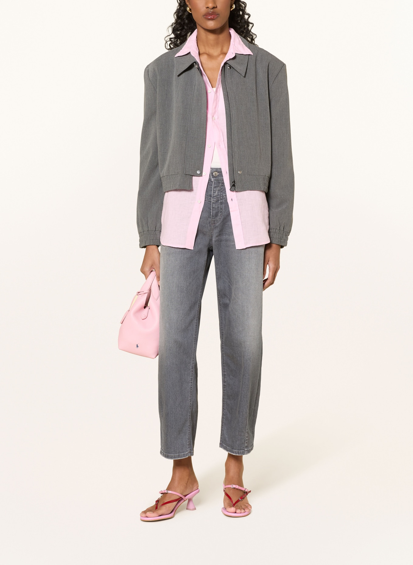 CAMBIO Barrel Jeans ELIN: 5315 grey cozy used