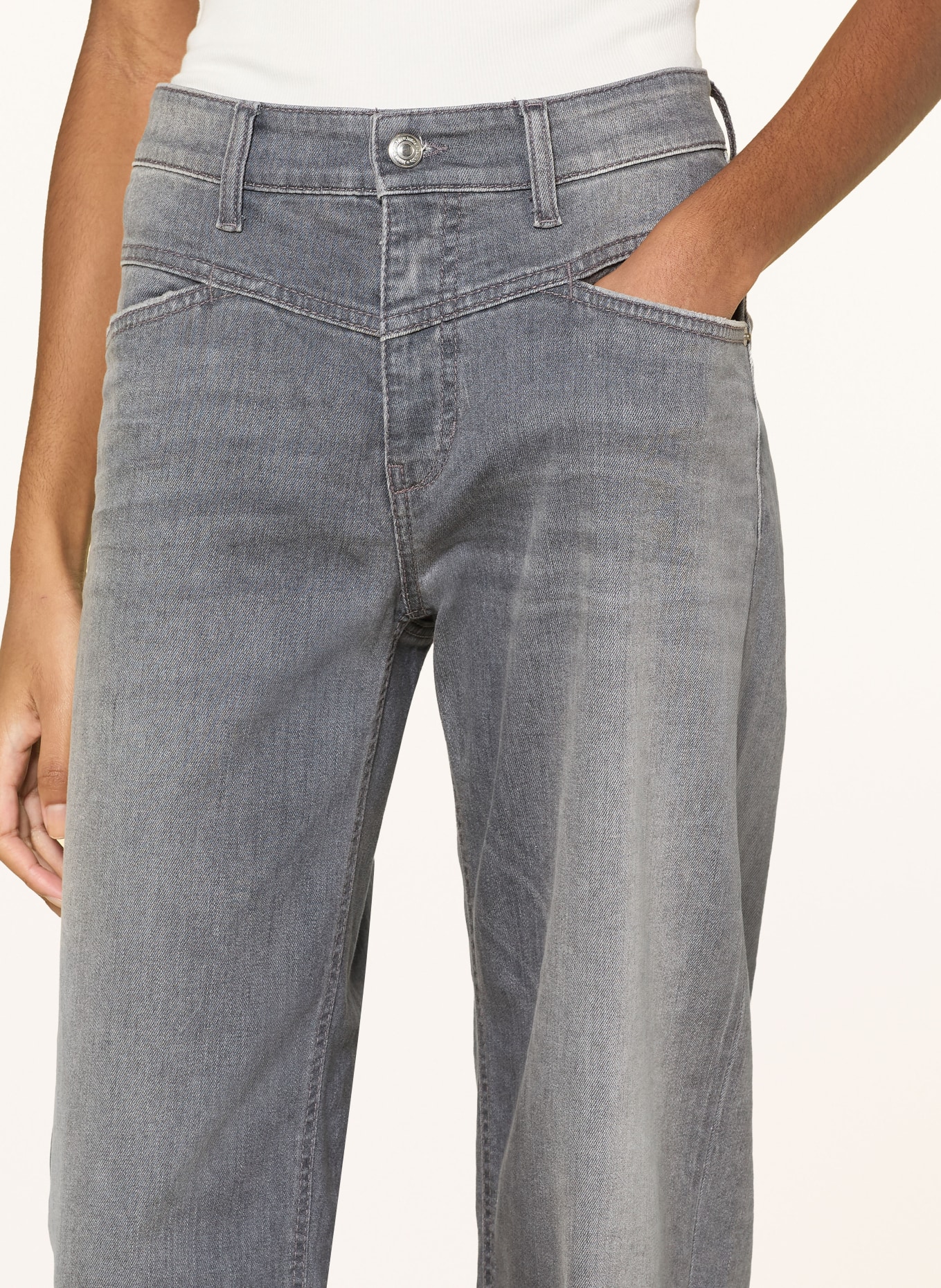 CAMBIO Barrel Jeans ELIN: 5315 grey cozy used