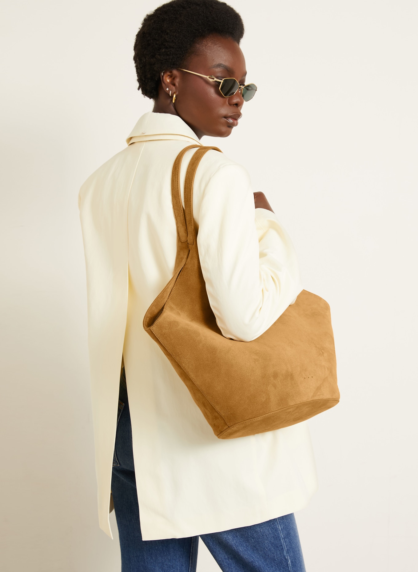 AESTHER EKME Sac cabas PHANTOM: COGNAC