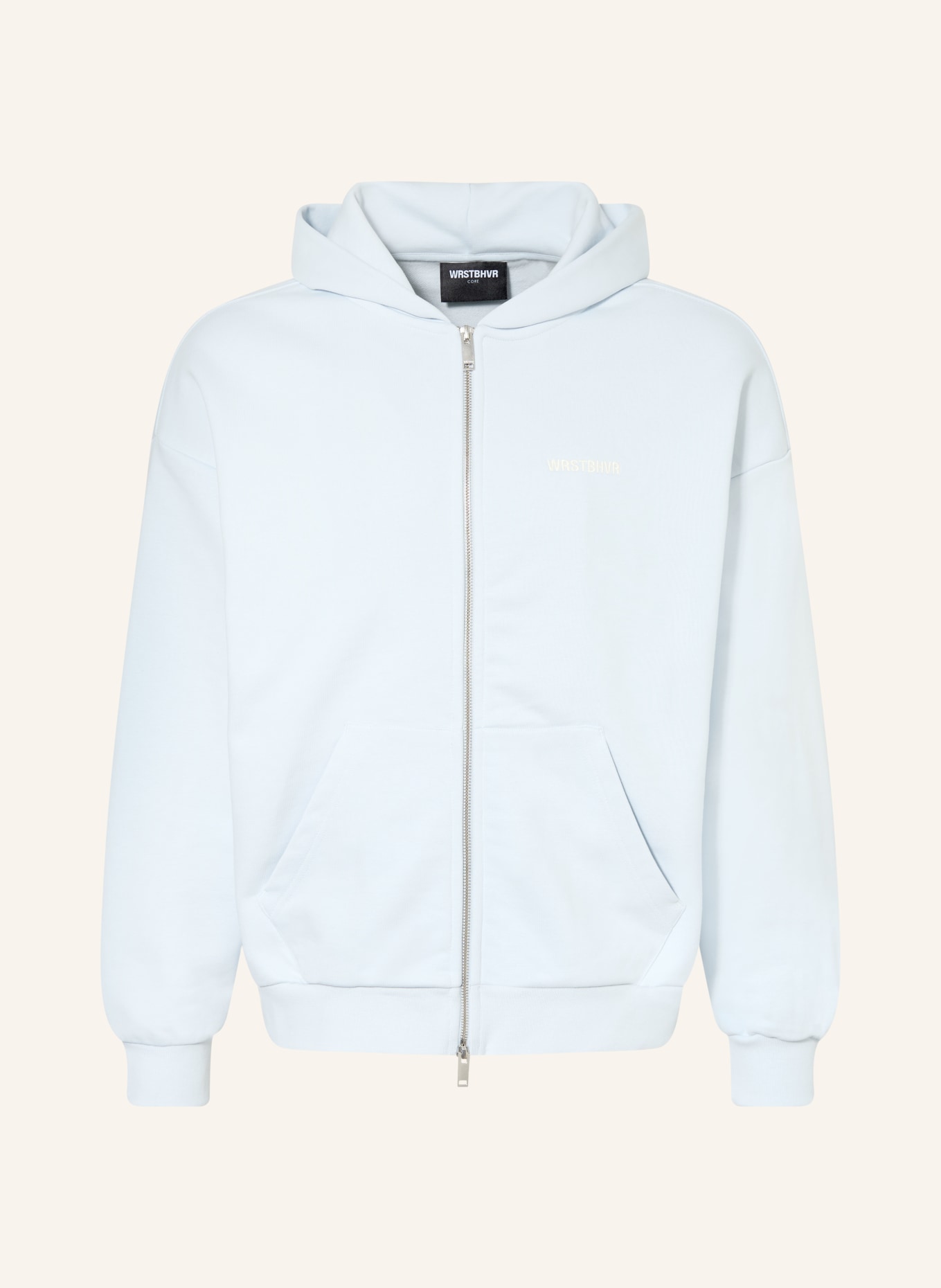 WRSTBHVR Oversized-Sweatjacke DIAGO: HELLBLAU