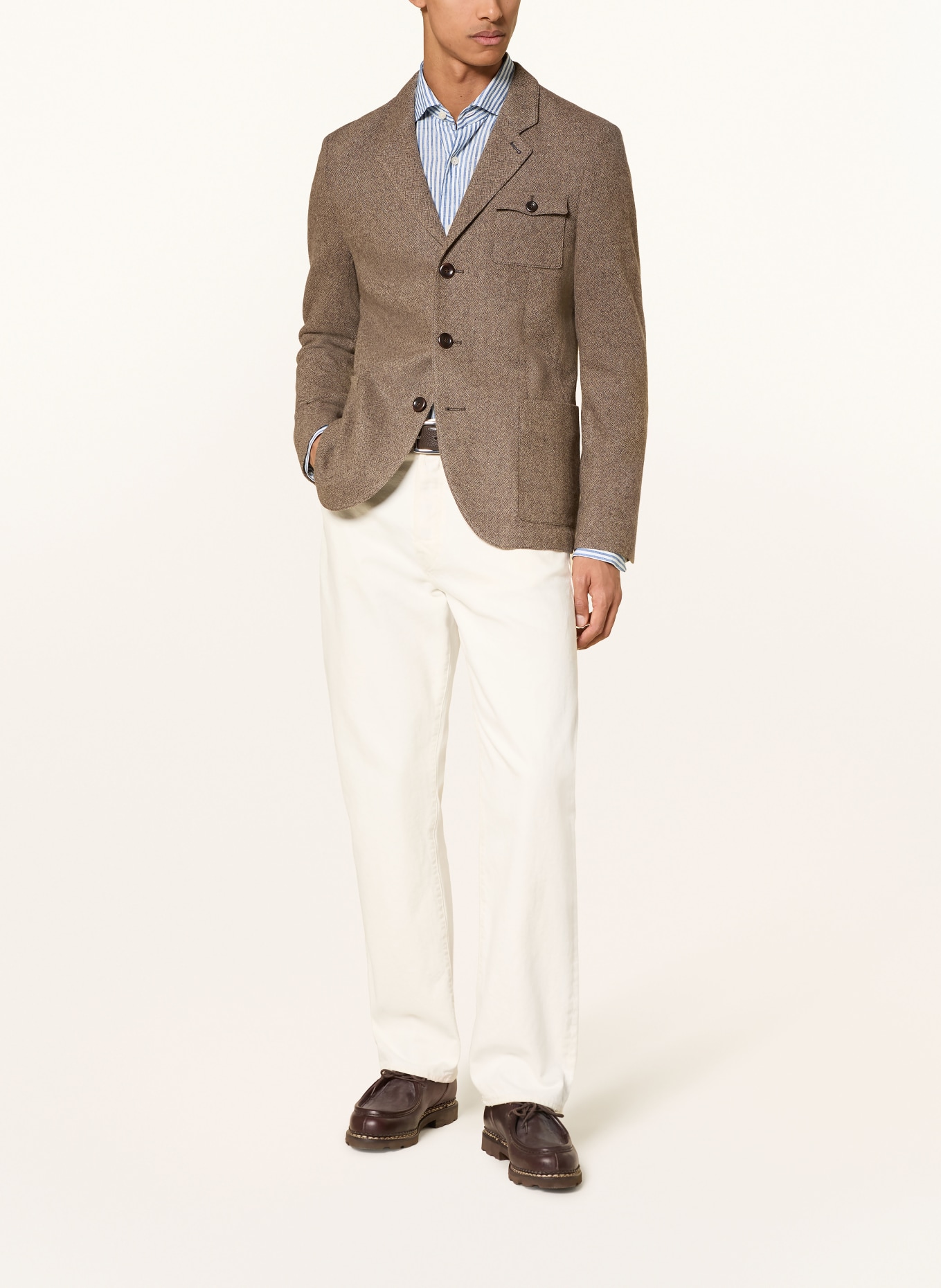 Grasegger Veste NATZ coupe extra slim: MARRON / CHAMEAU