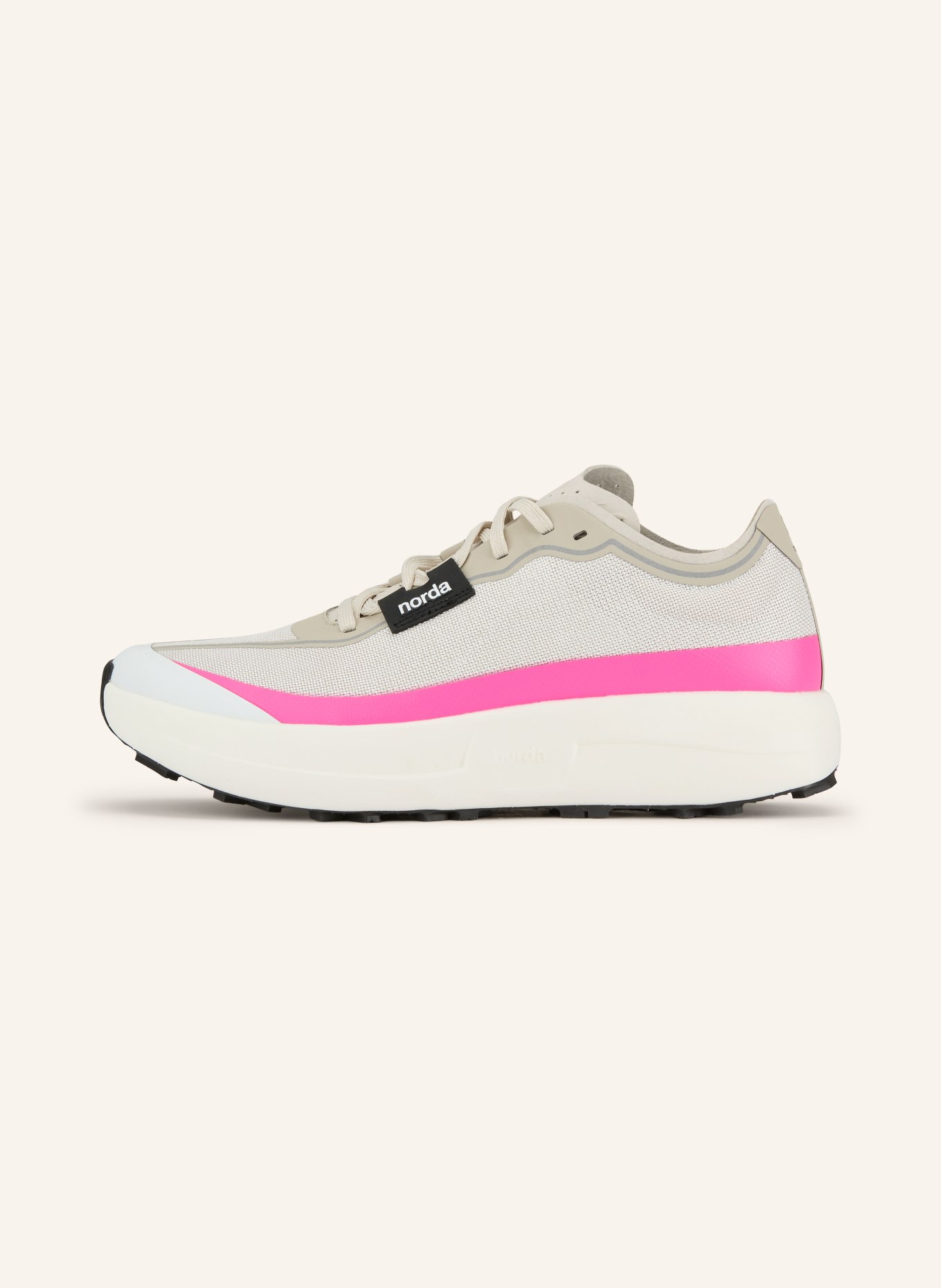 norda Trailrunningschoenen 005: BEIGE / NEONROZE