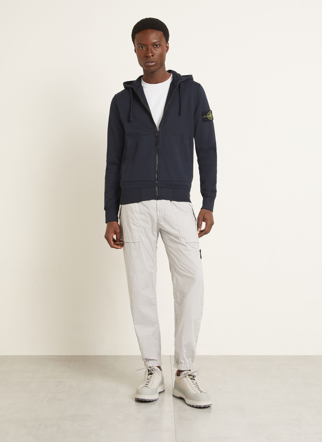 STONE ISLAND Sweatjacke: DUNKELBLAU