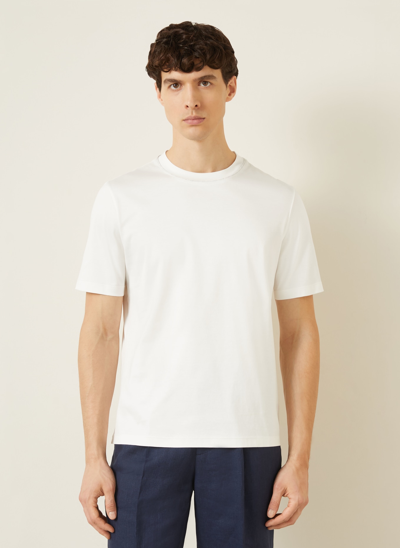 BRUNELLO CUCINELLI Tričko: KRÉMOVÁ