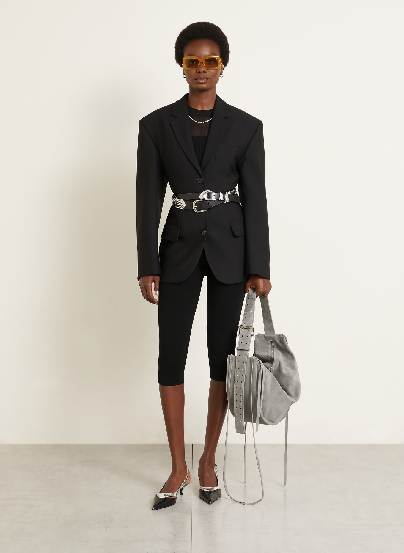 RADICA STUDIO Sac à bandoulière AMACA MAXI: GRIS