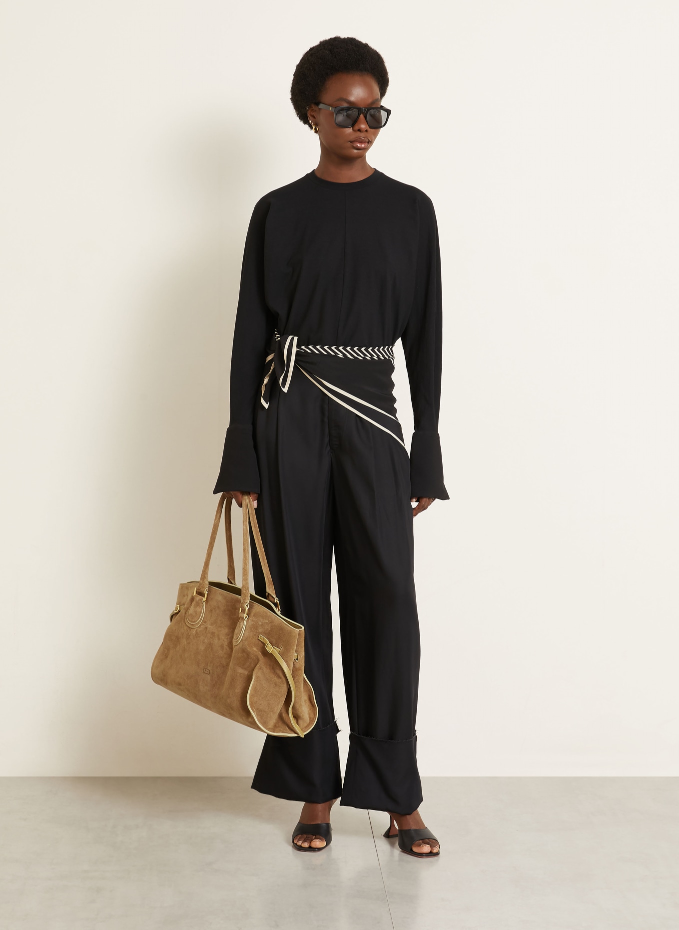 RADICA STUDIO Shopper MAMMA MAXI: COGNAC / GOUD