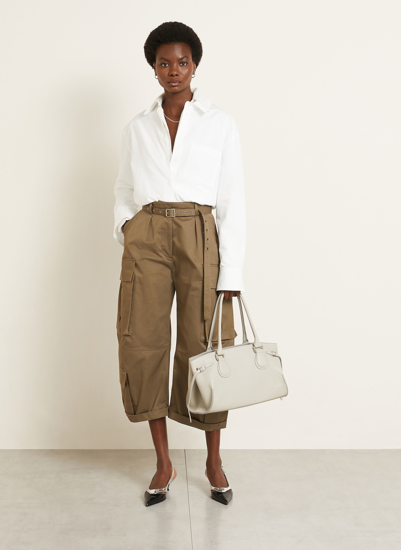 RADICA STUDIO Shopper MAMMA MIDI: LICHTGRIJS / ZILVER