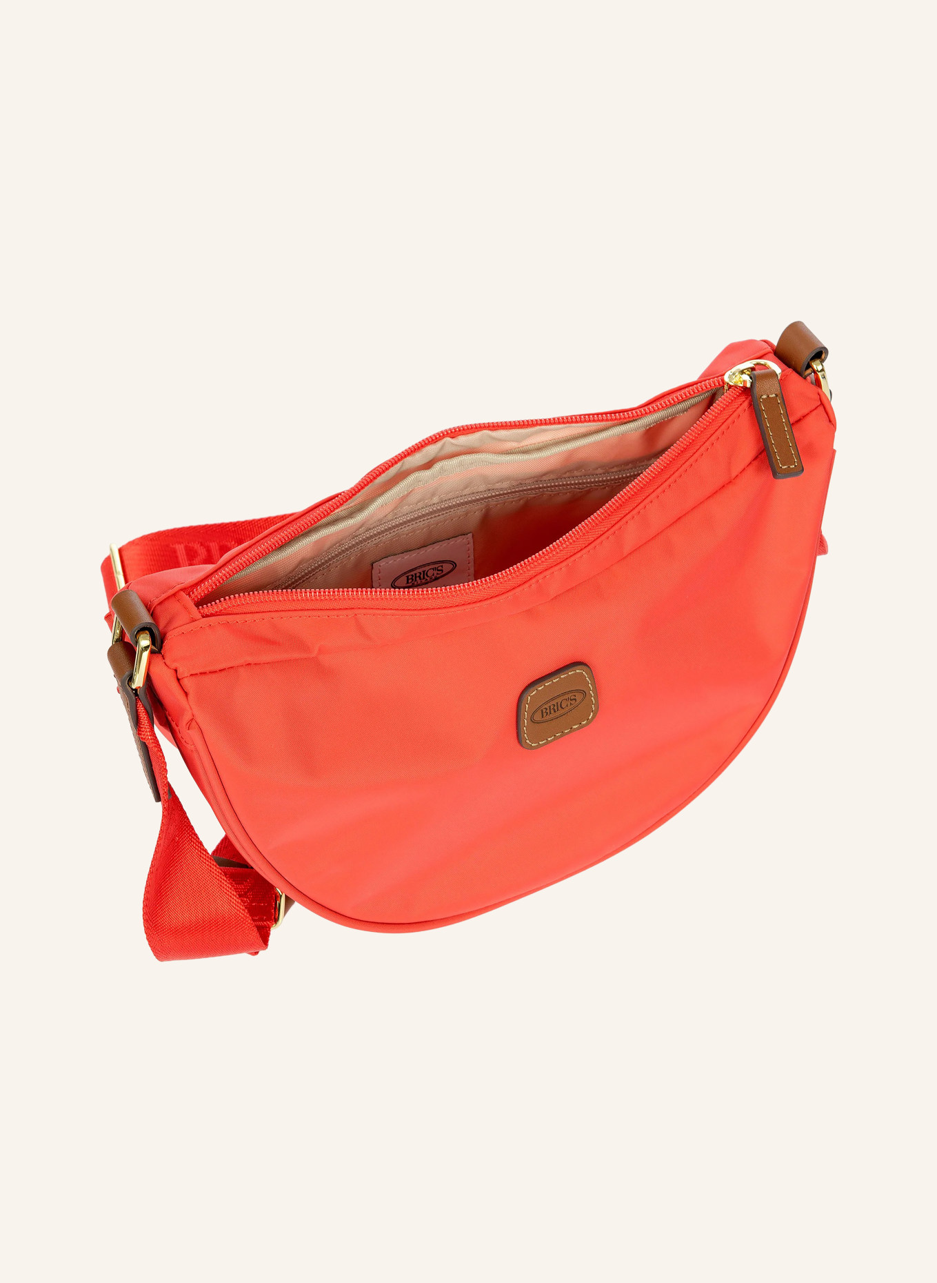 BRIC'S Umhängetasche X-COLLECTION: ROT / GOLD / BRAUN