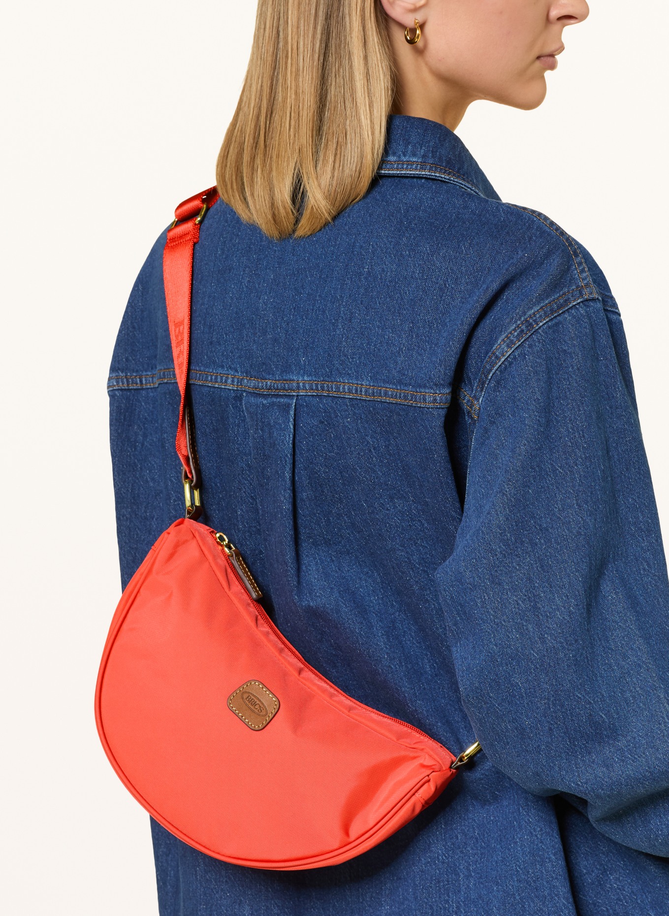BRIC'S Crossbody bag X-COLLECTION: RED / GOLD / BROWN