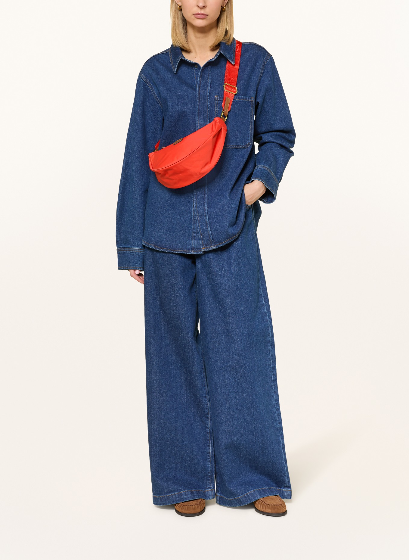 BRIC'S Crossbody bag X-COLLECTION: RED / GOLD / BROWN