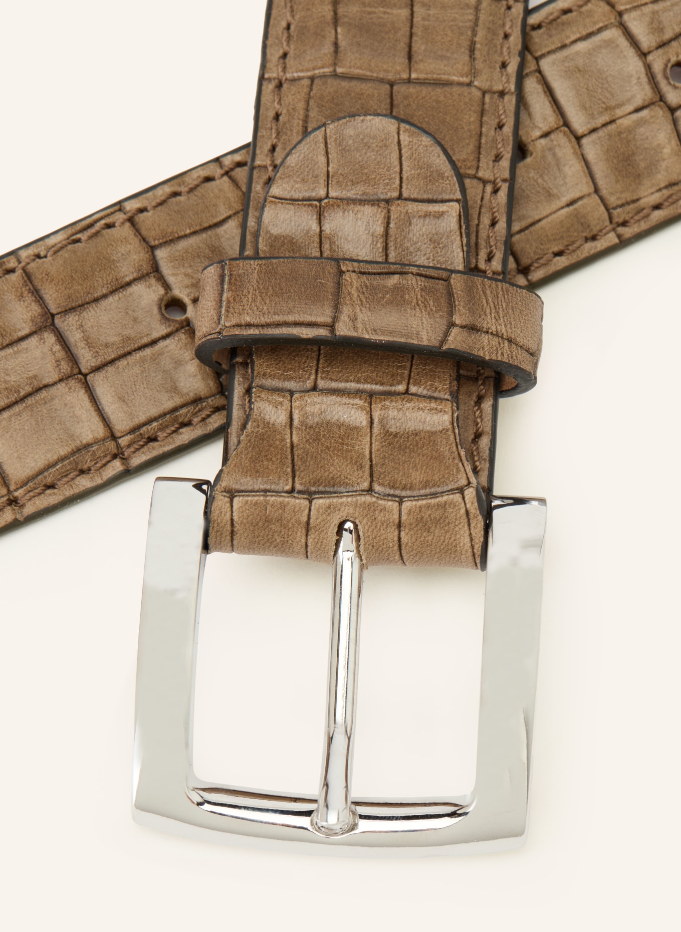 Reptile's House COCO NEVADA leather belt: TAUPE