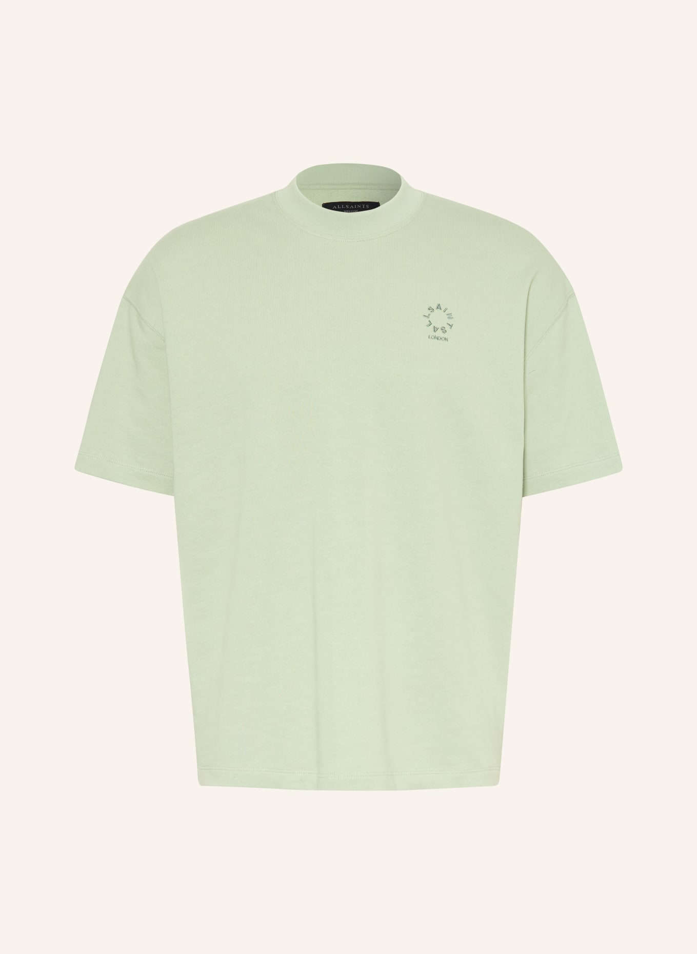 ALLSAINTS Tričko HAVEN: SVĚTLE ZELENÁ